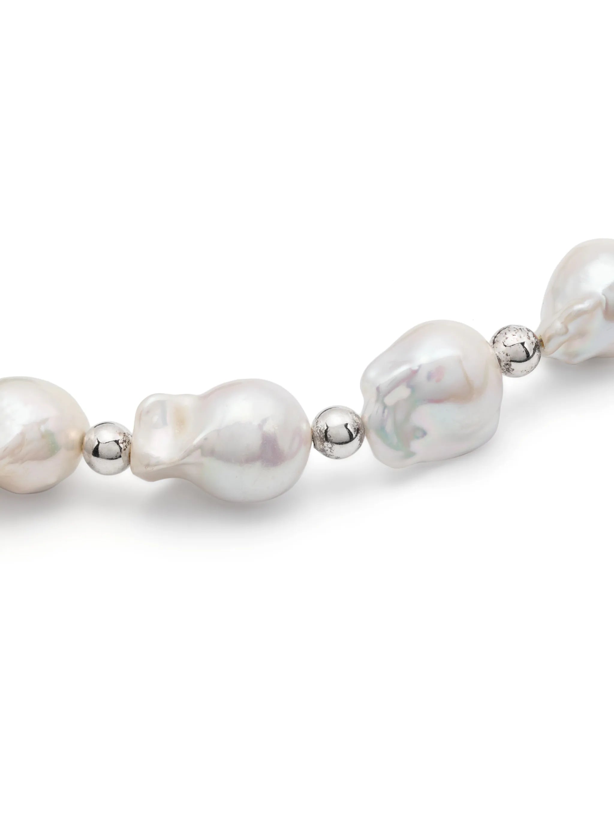 Fireball beaded pearl bracelet