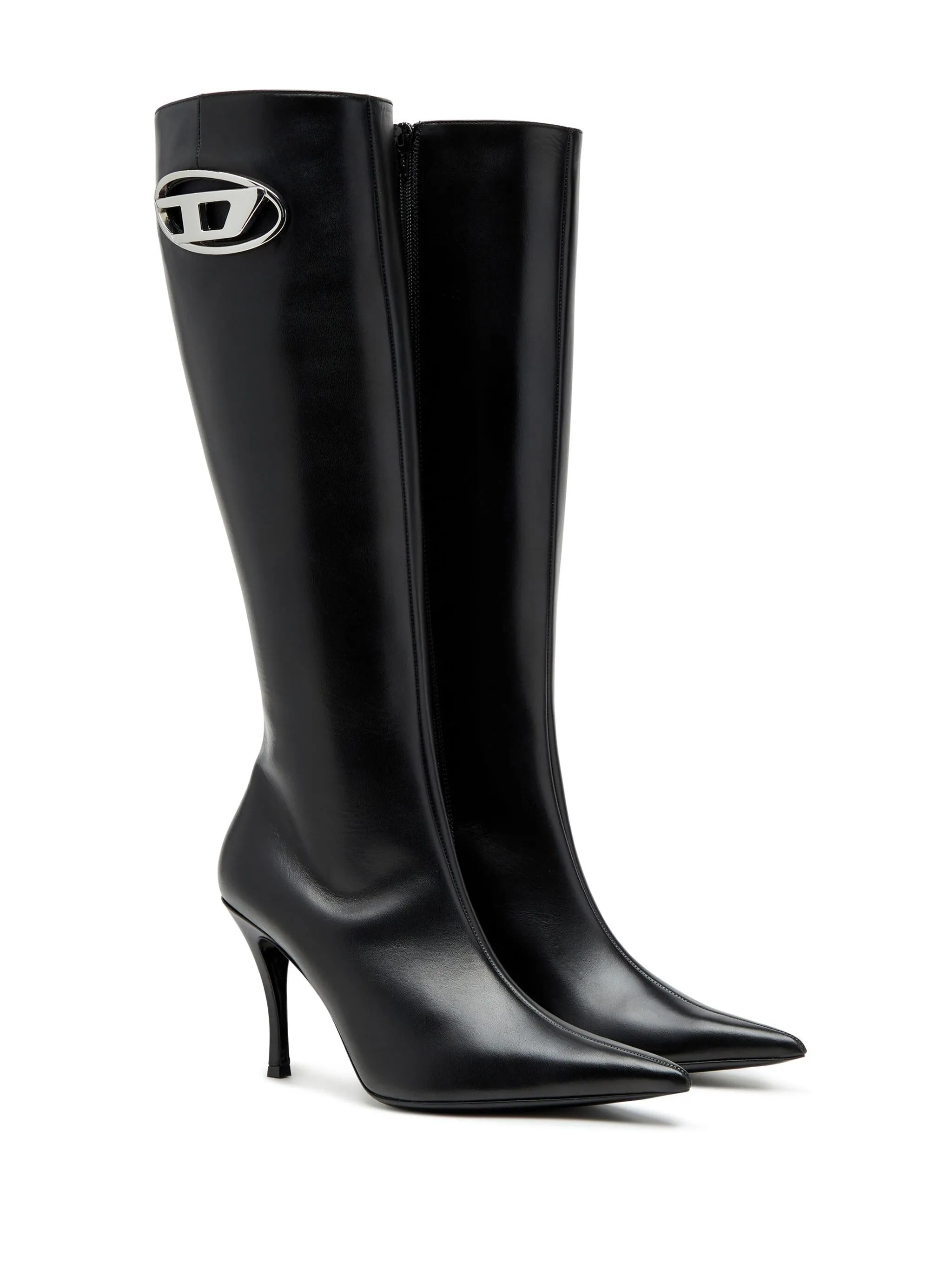 D-Venus logo-plaque leather boots