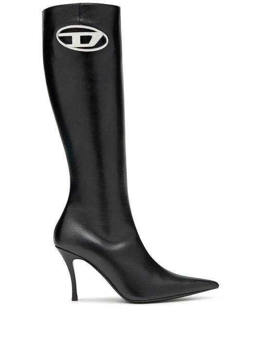 D-Venus logo-plaque leather boots