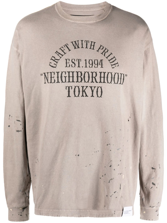 Damage distressed sweatshirt