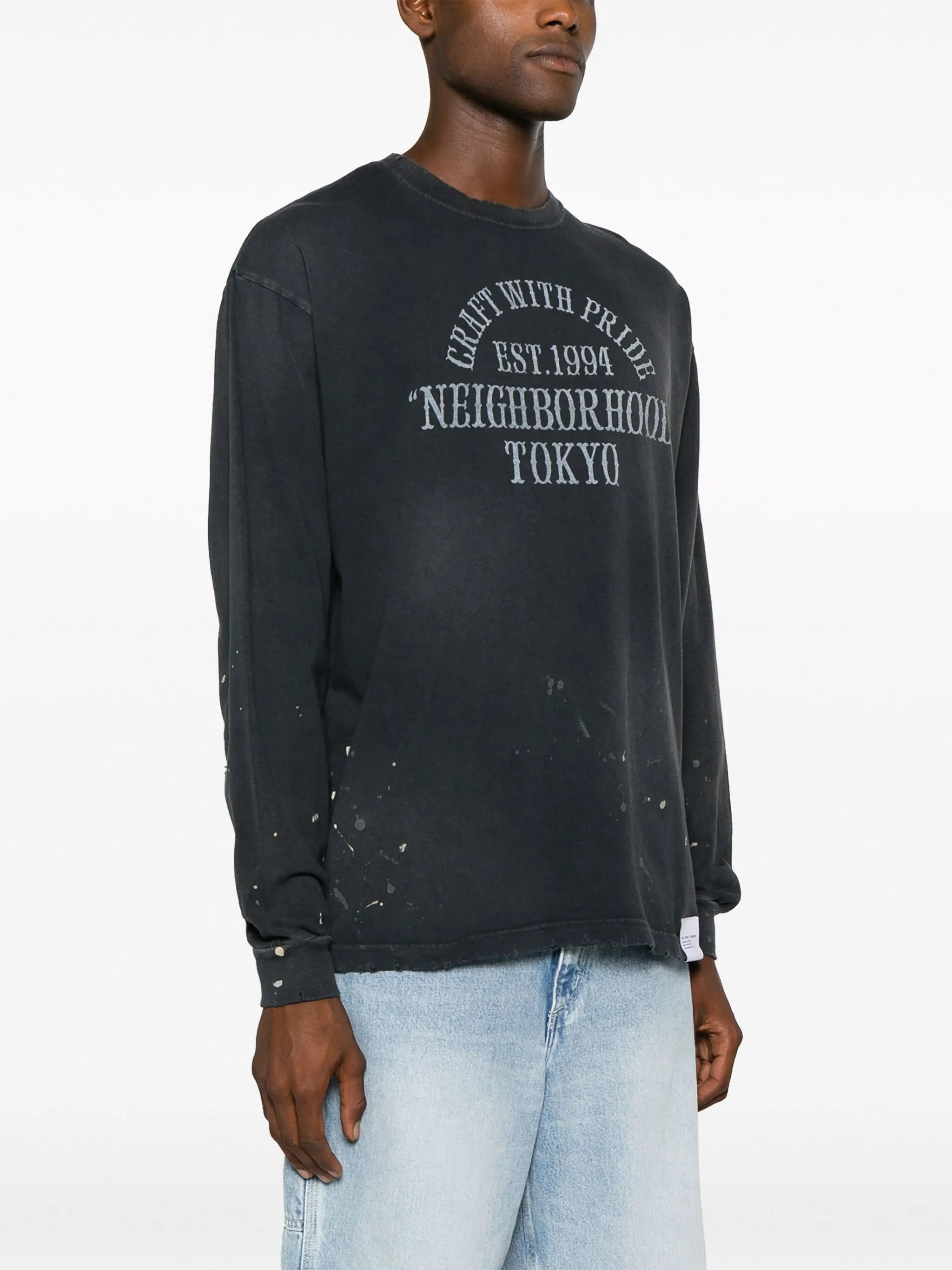 Damage distressed sweatshirt