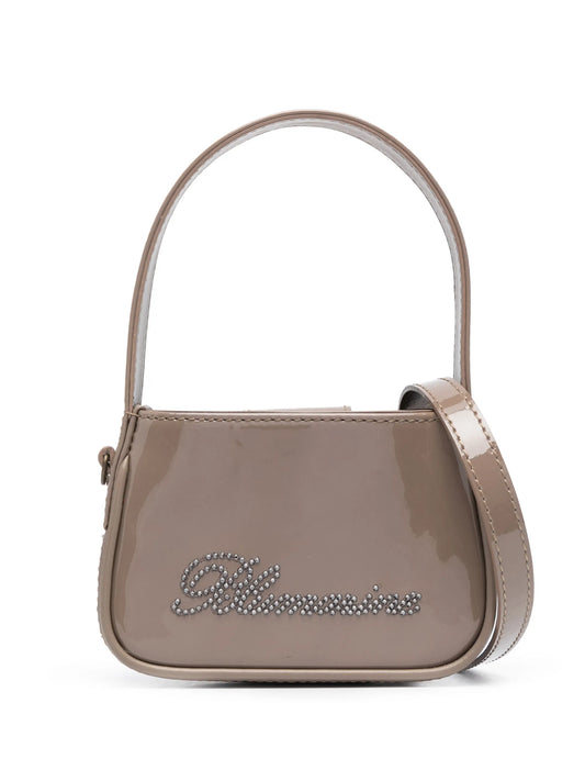 crystal-embellished logo mini bag