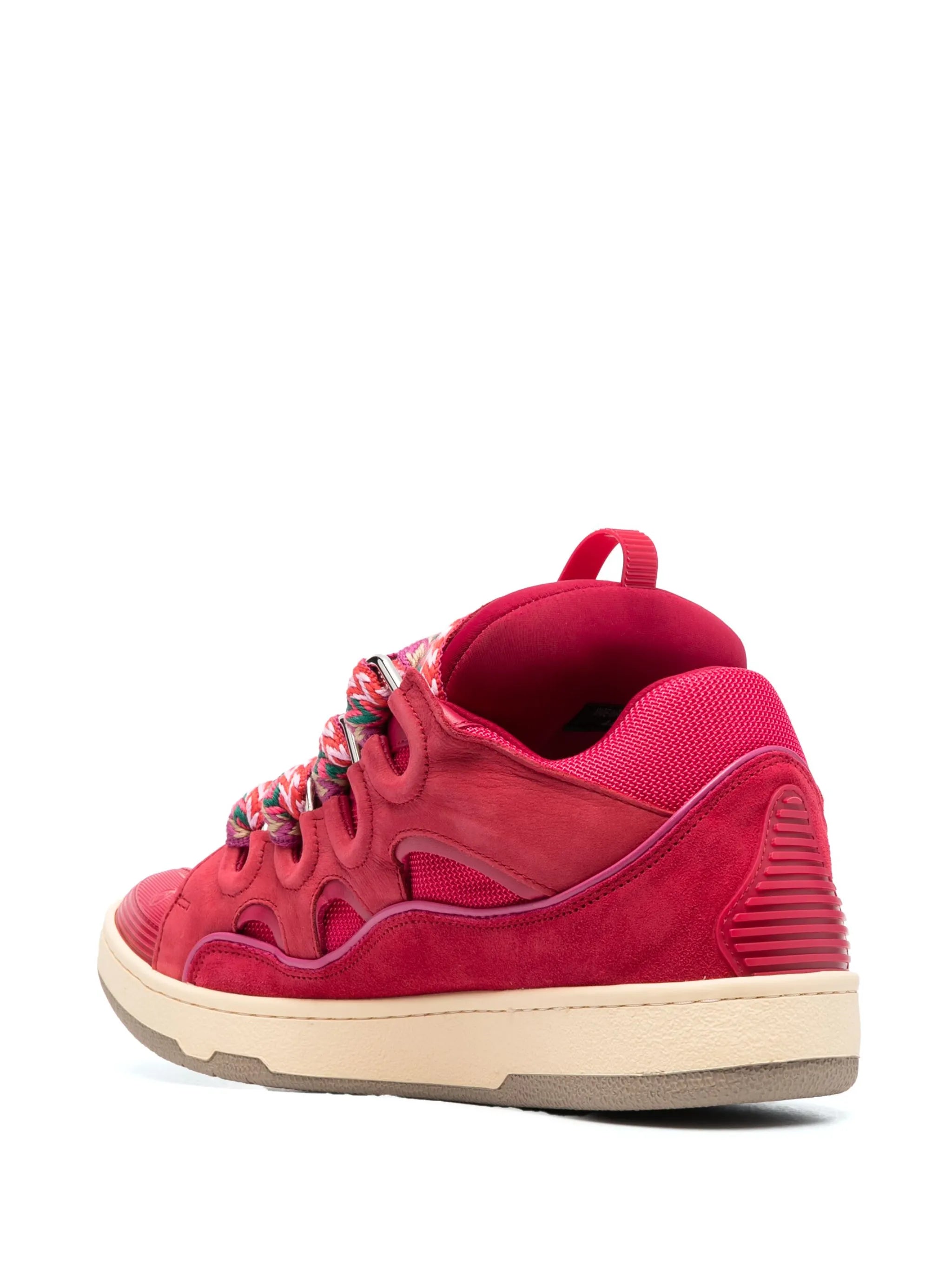 Curb chunky leather sneakers