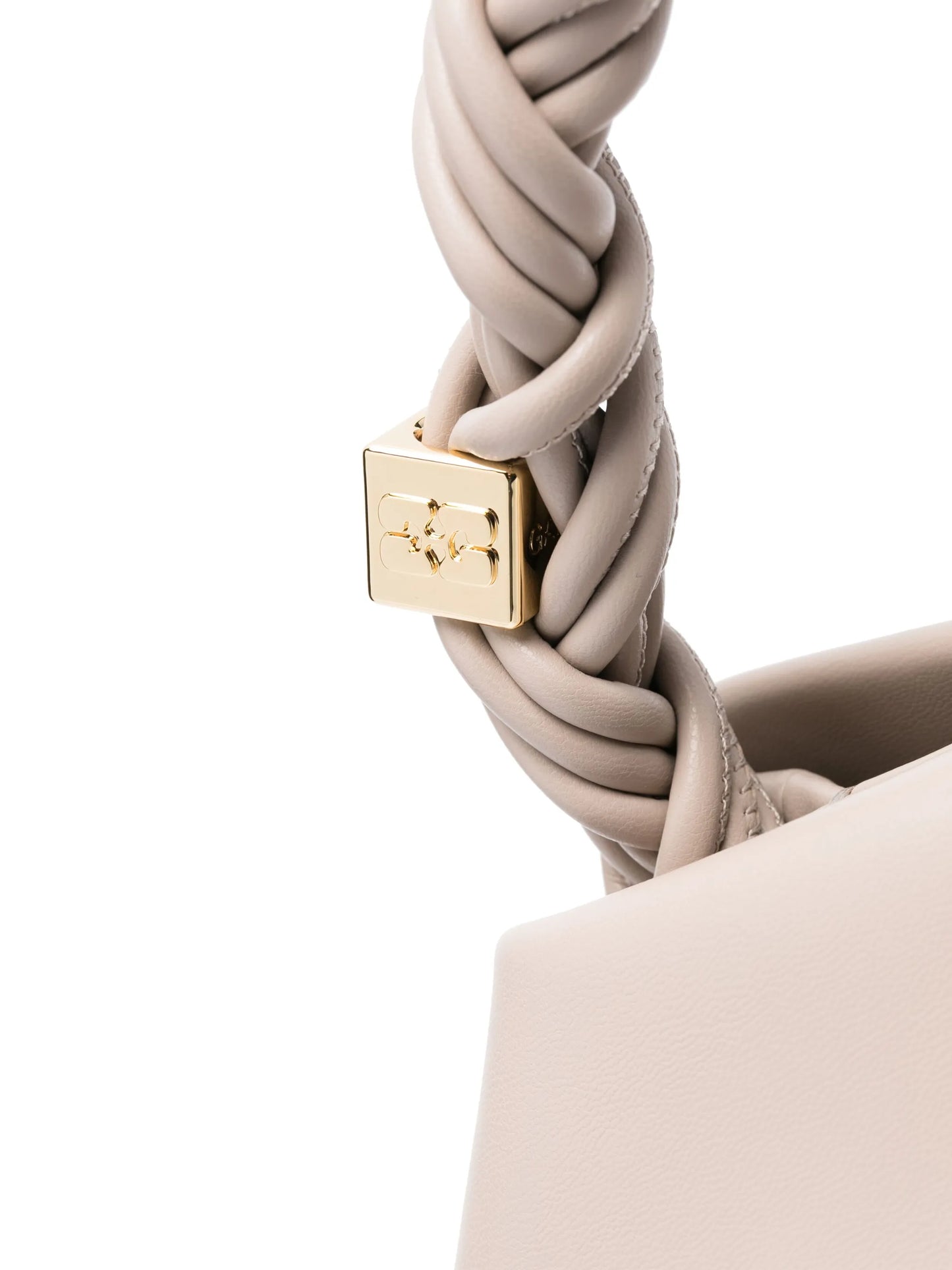twisted-handle shoulder bag