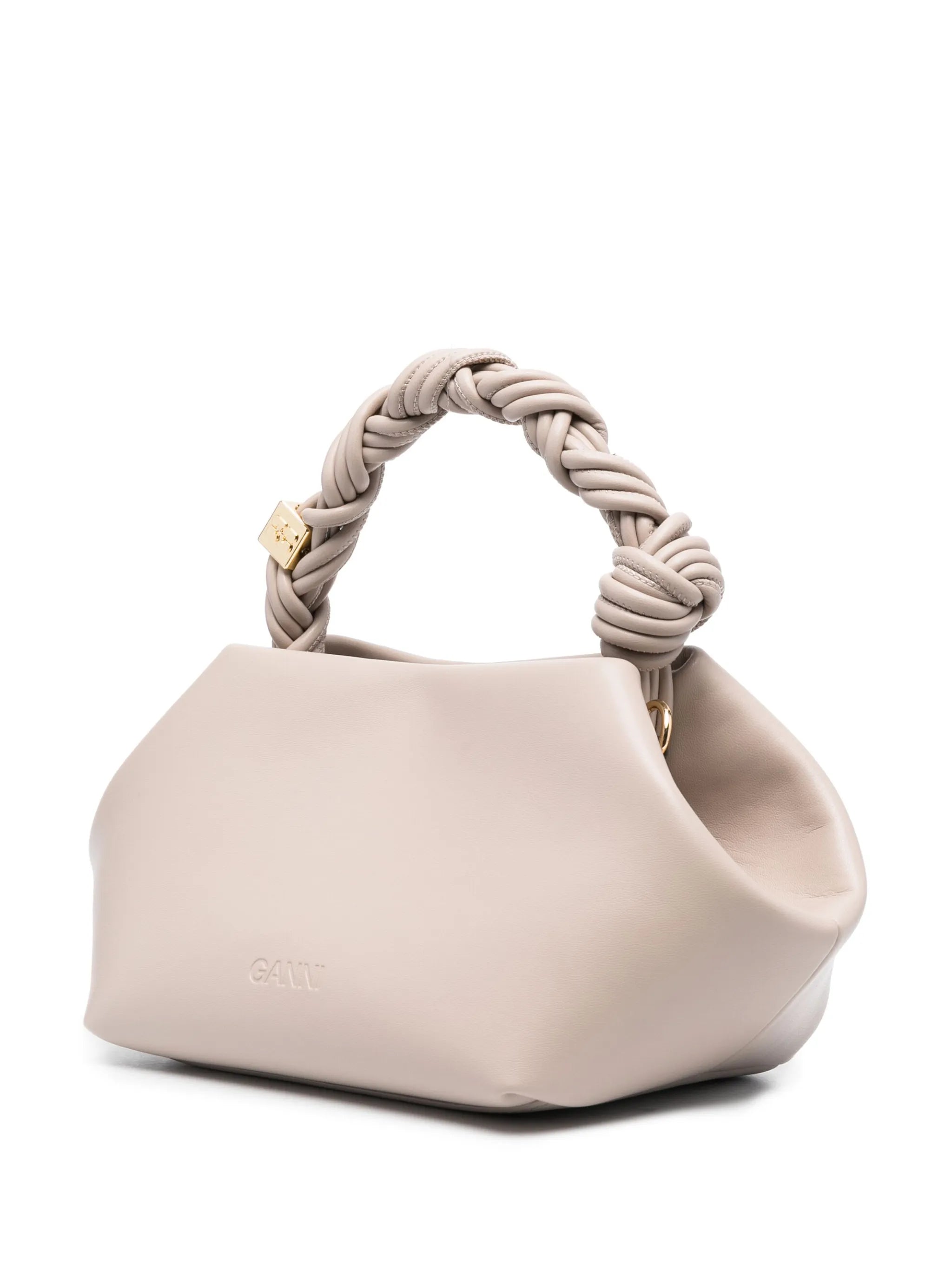 twisted-handle shoulder bag
