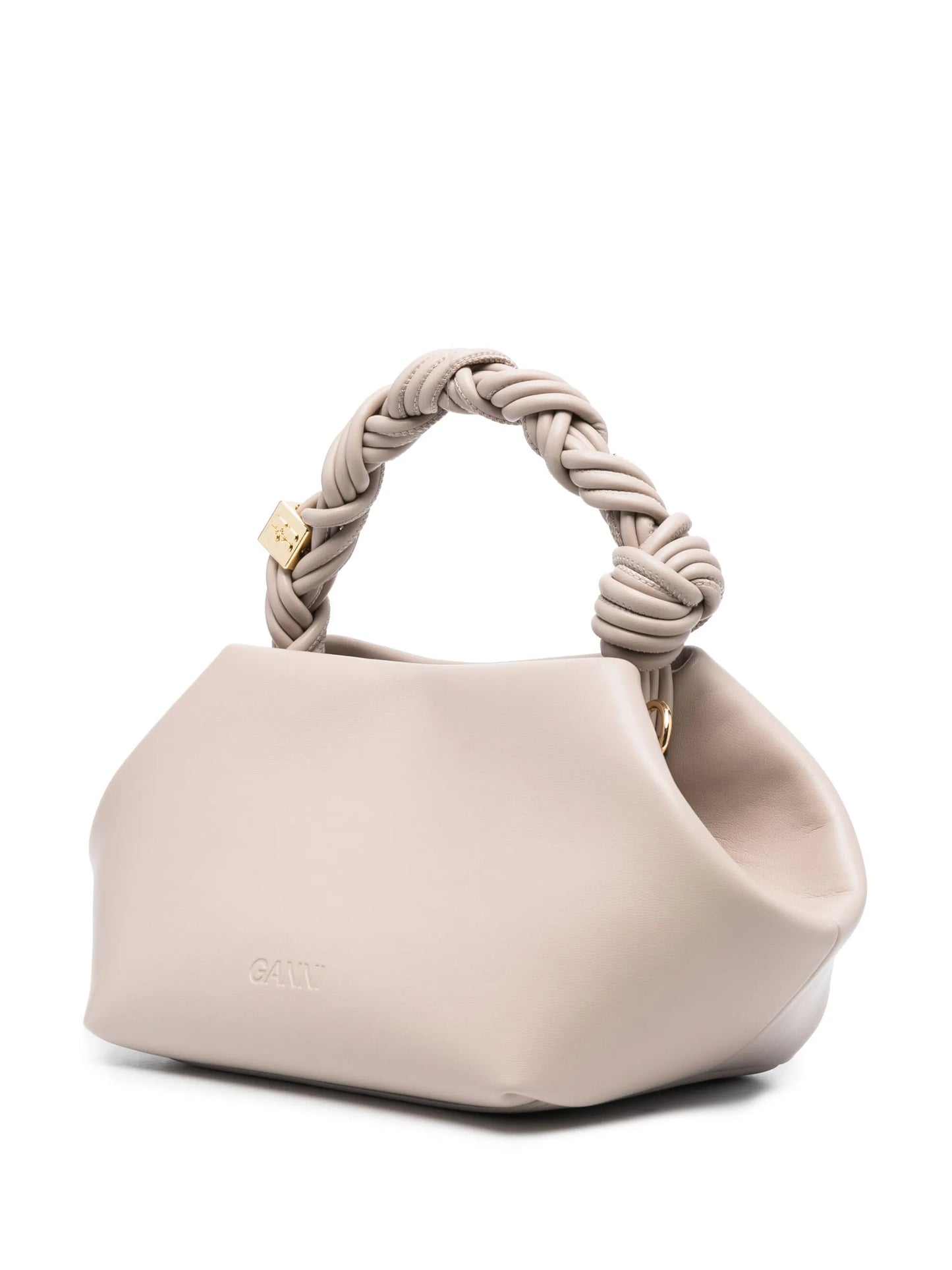 twisted-handle shoulder bag