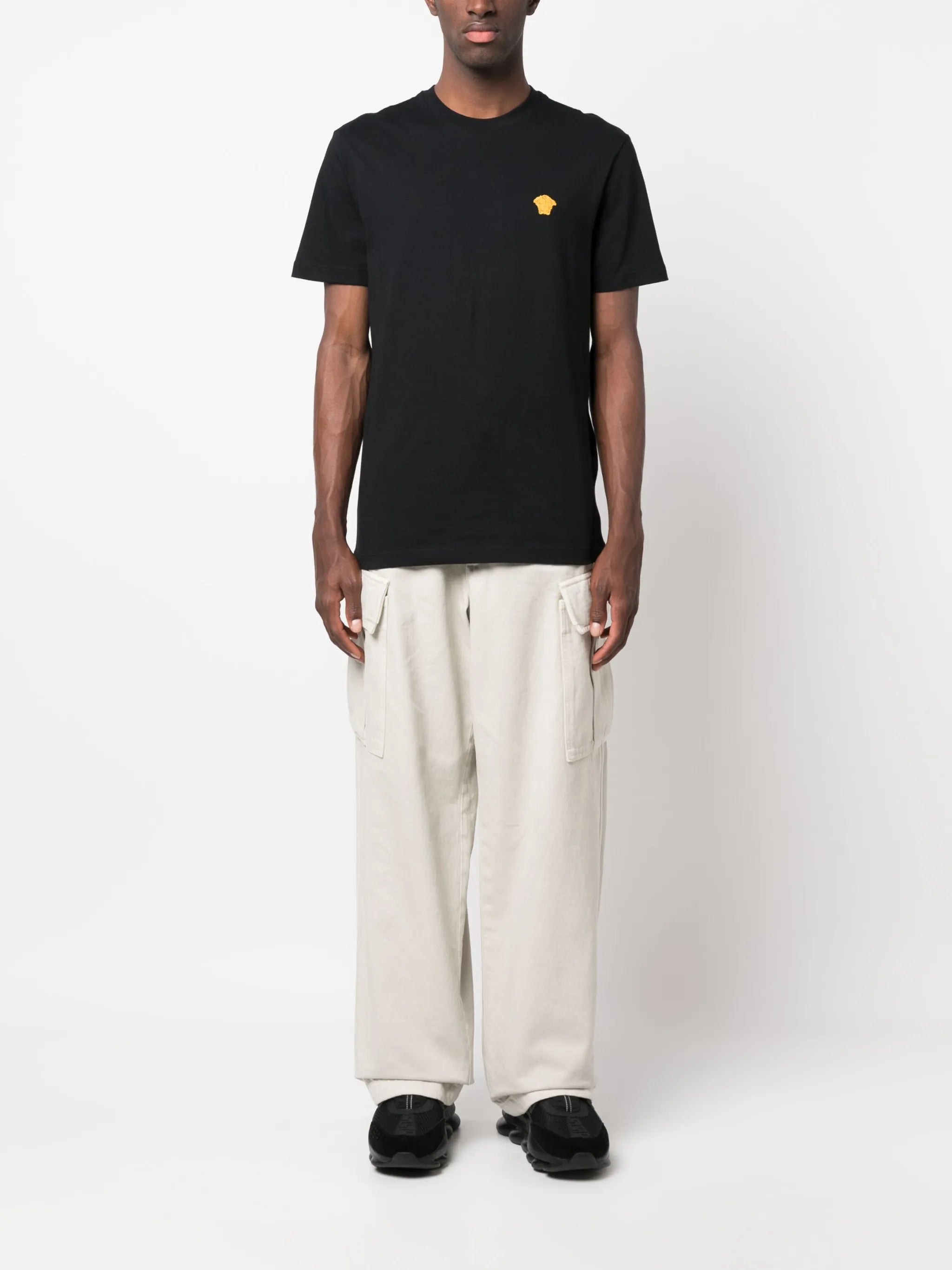 Medusa-embroidered T-shirt