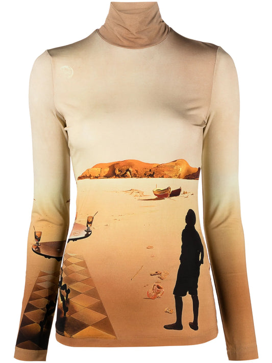 Dali's Sun Table-print top