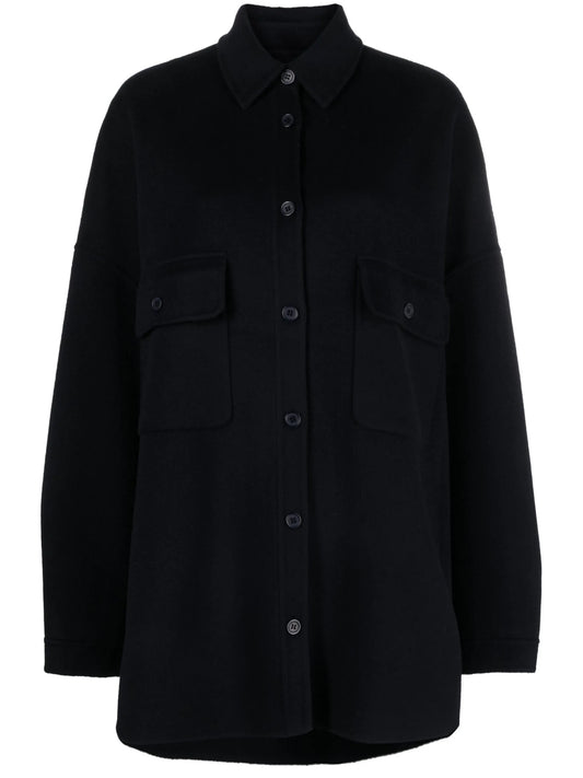 Dallas wool-blend overshirt