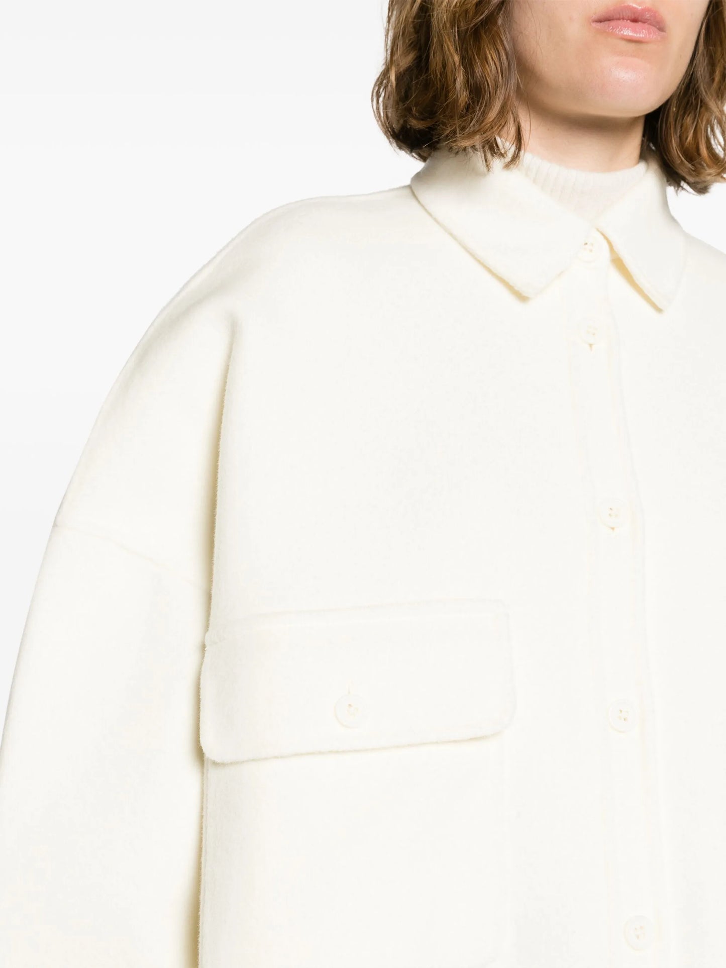 Dallas wool-blend overshirt