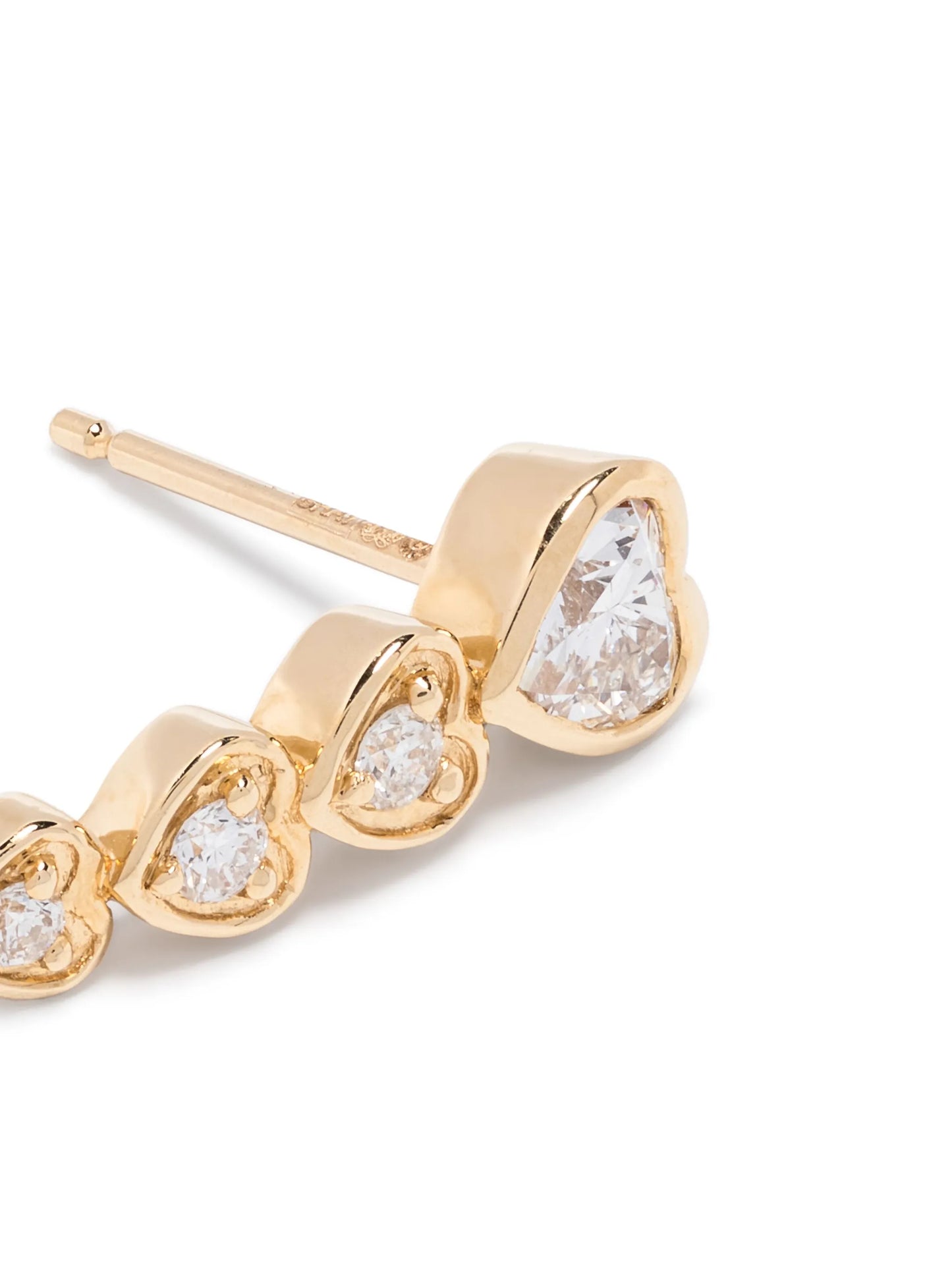 18CT yellow gold diamond earrings