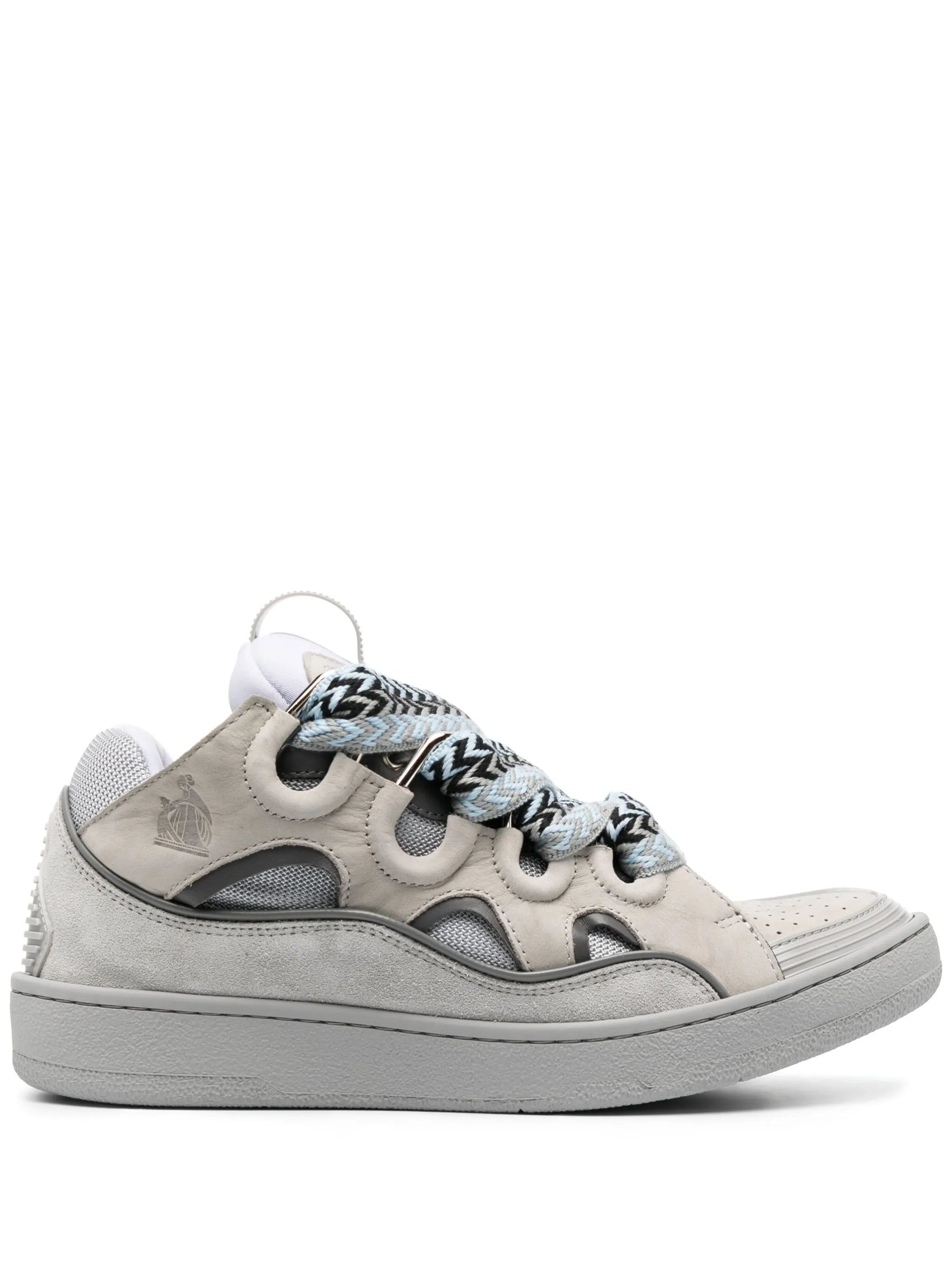 Curb chunky leather sneakers