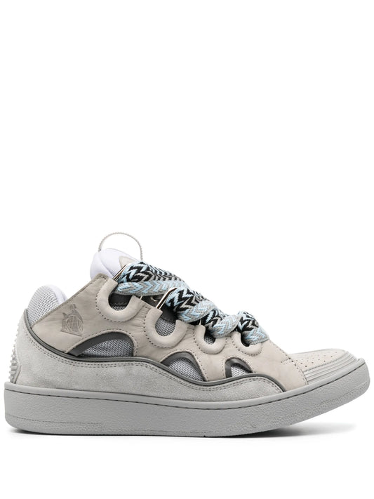 Curb chunky leather sneakers