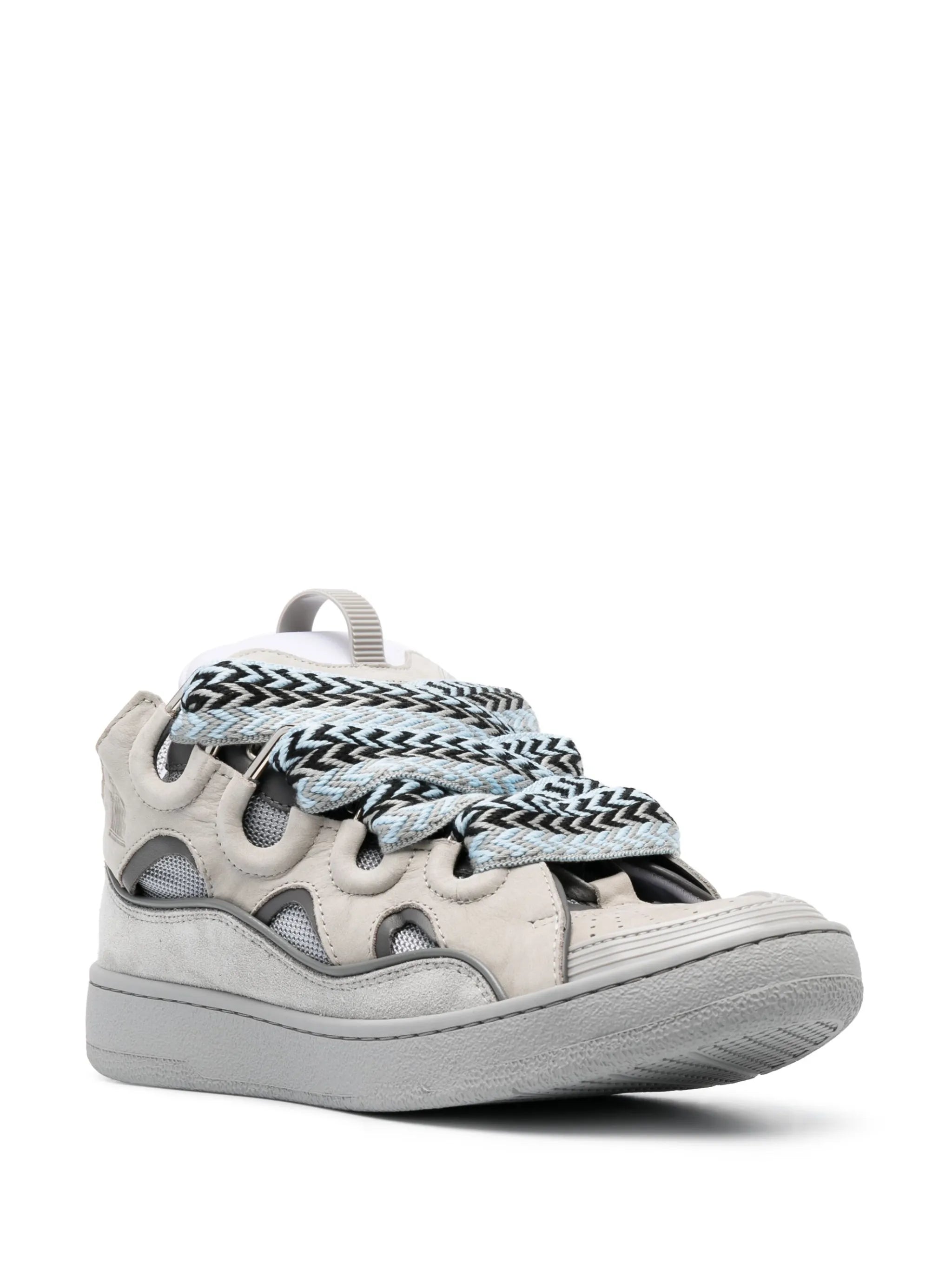 Curb chunky leather sneakers