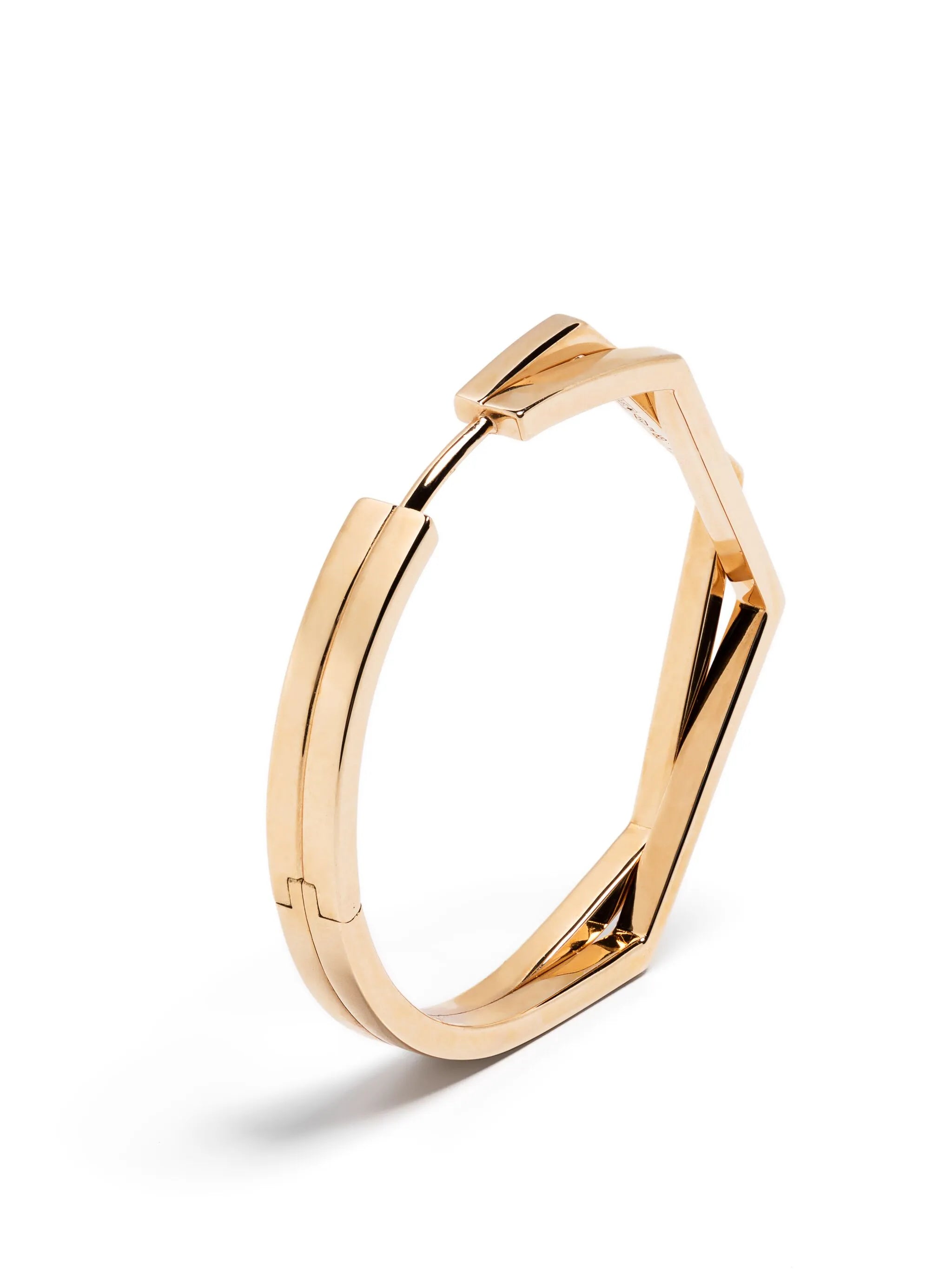 18kt rose gold Antifer hoop earring
