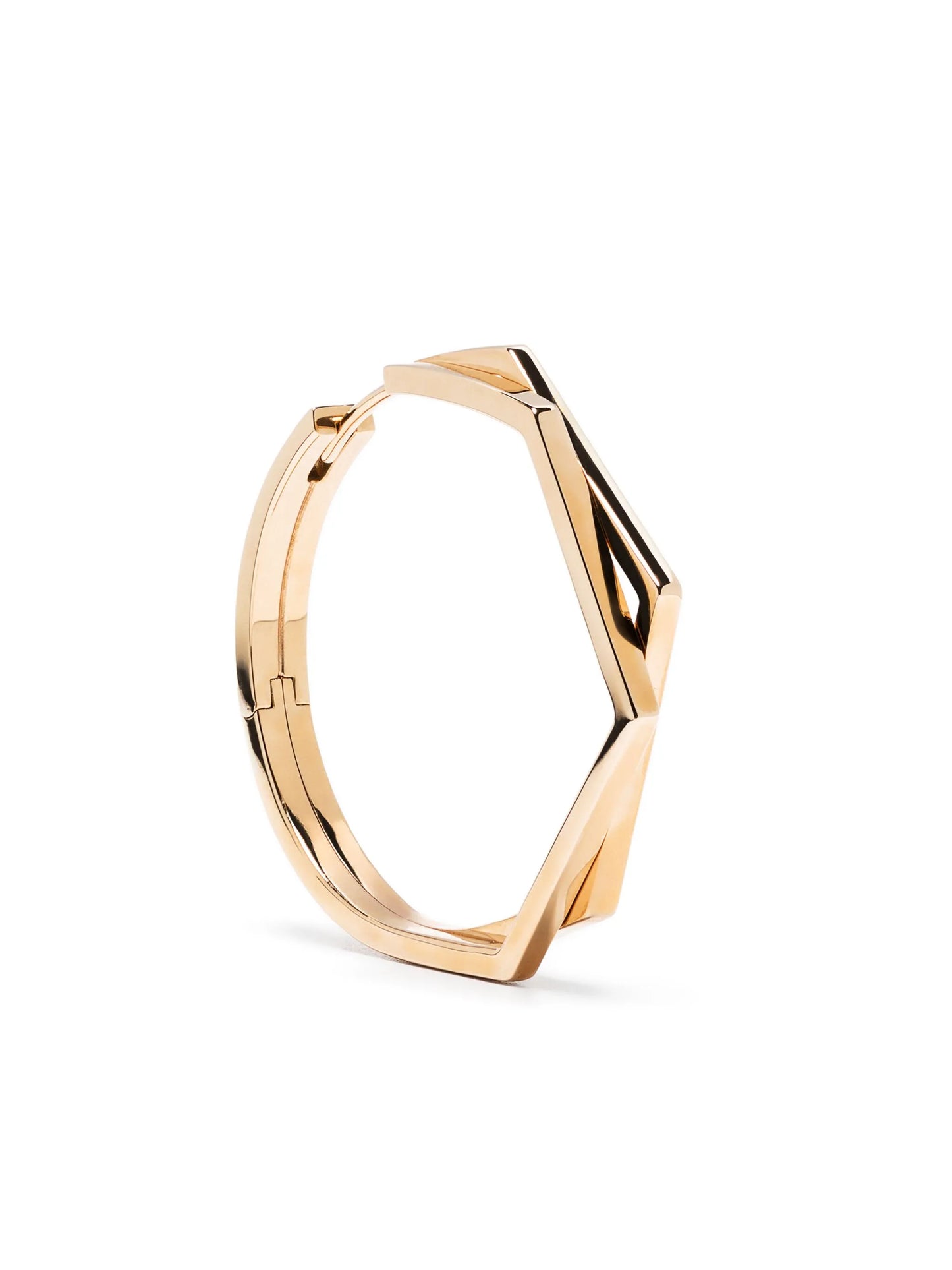 18kt rose gold Antifer hoop earring