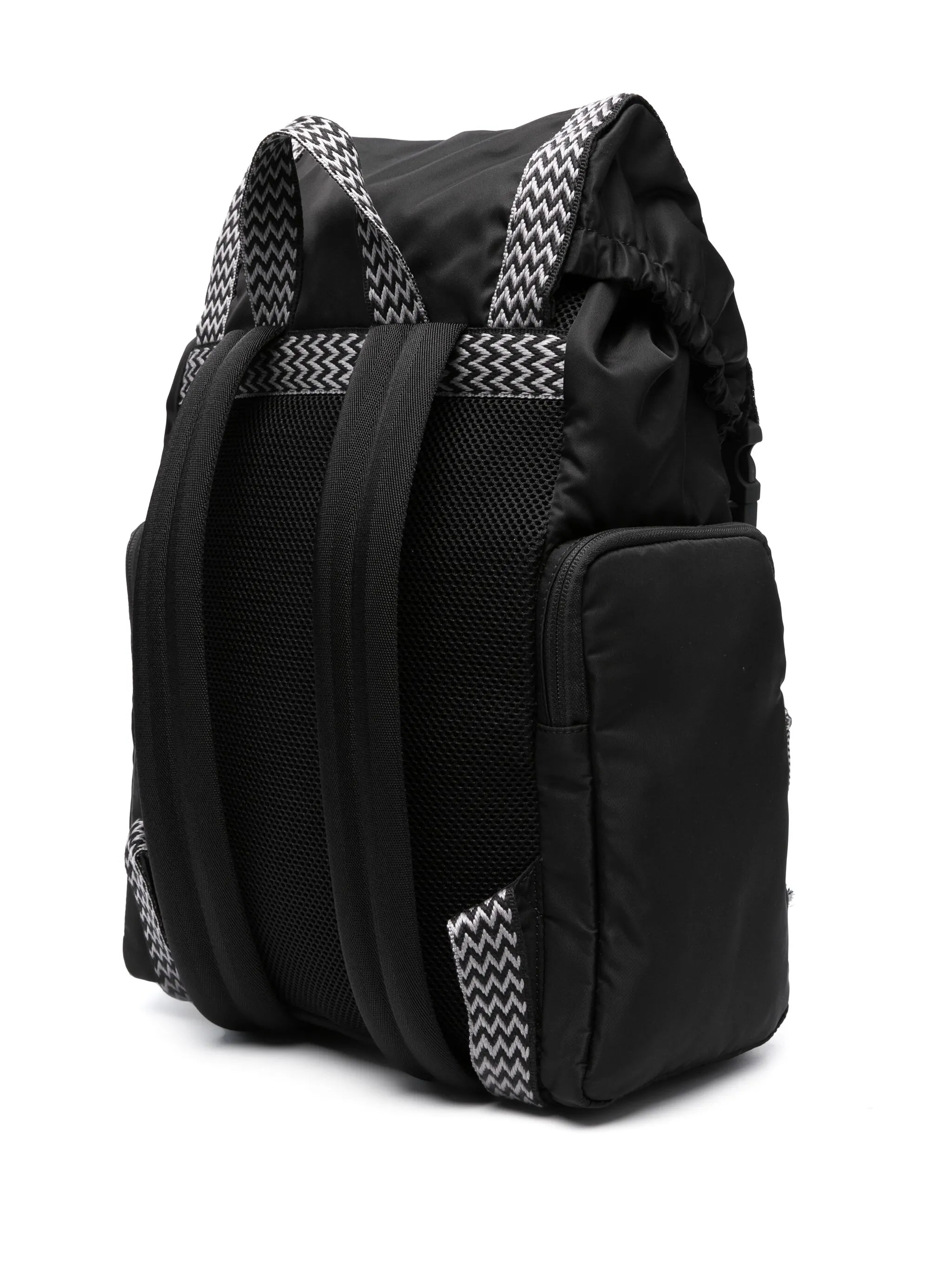 Curb strap-detail backpack