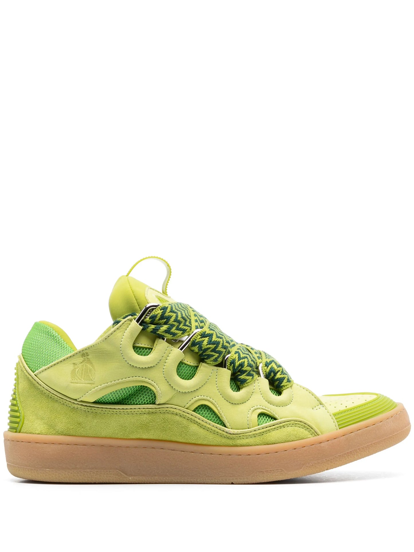 Curb leather sneakers