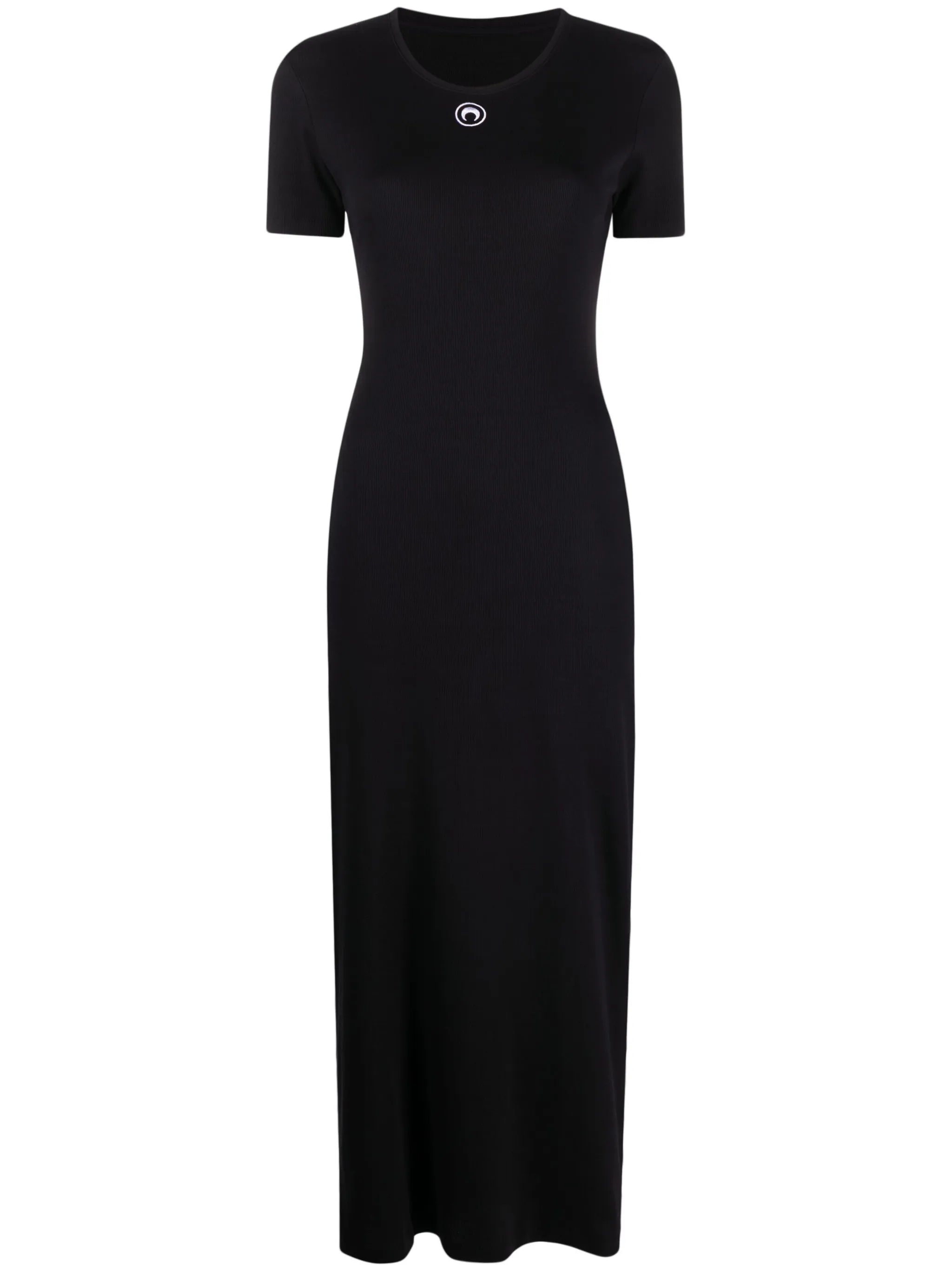 Moon-detail midi dress