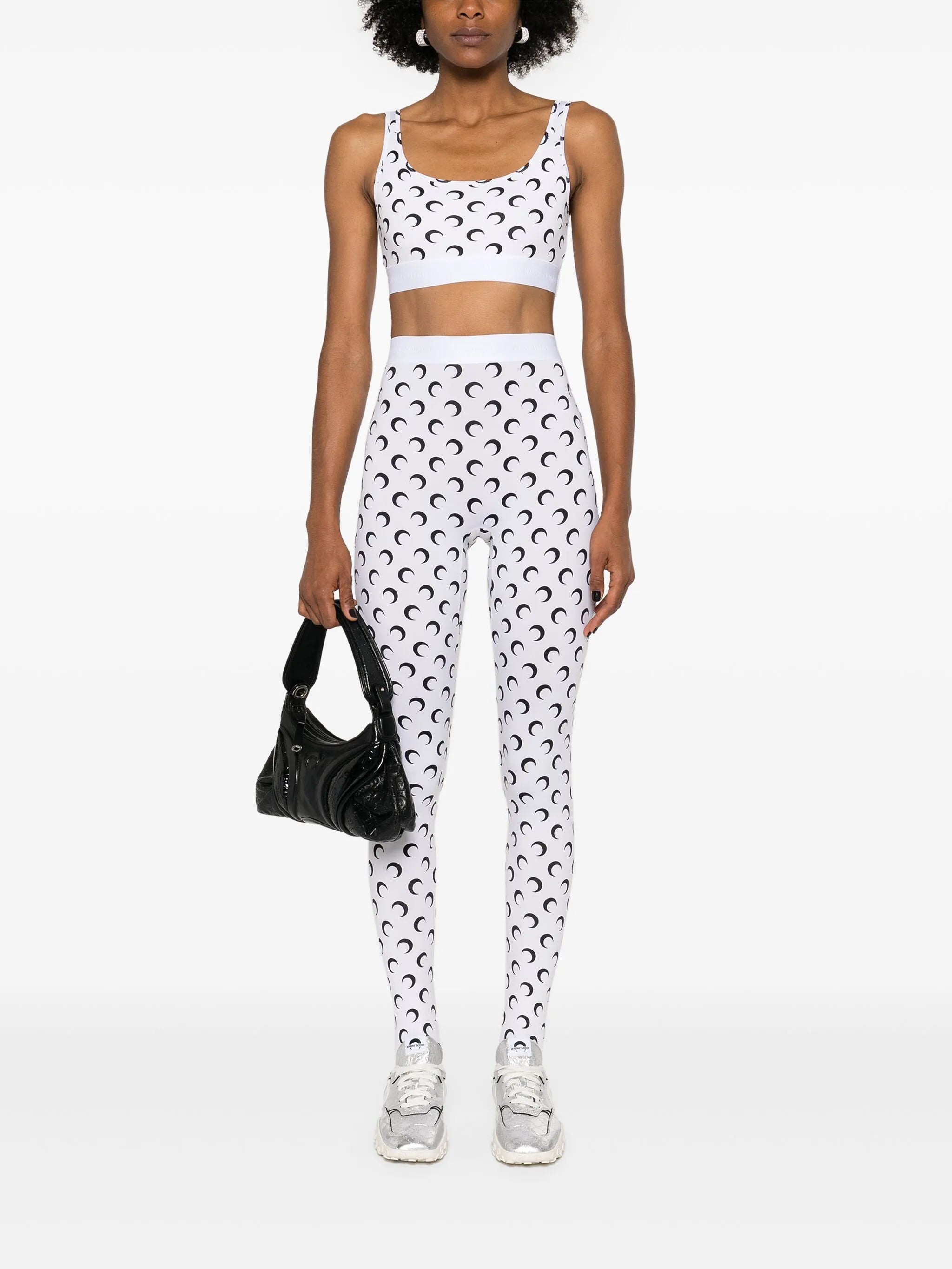 Moon-print leggings