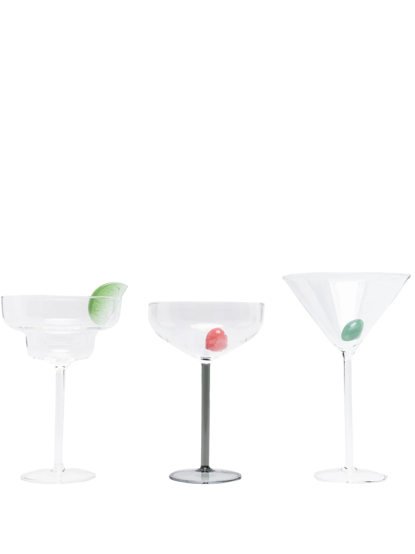 x Best Luxury Shop cocktail glasses (set of three)