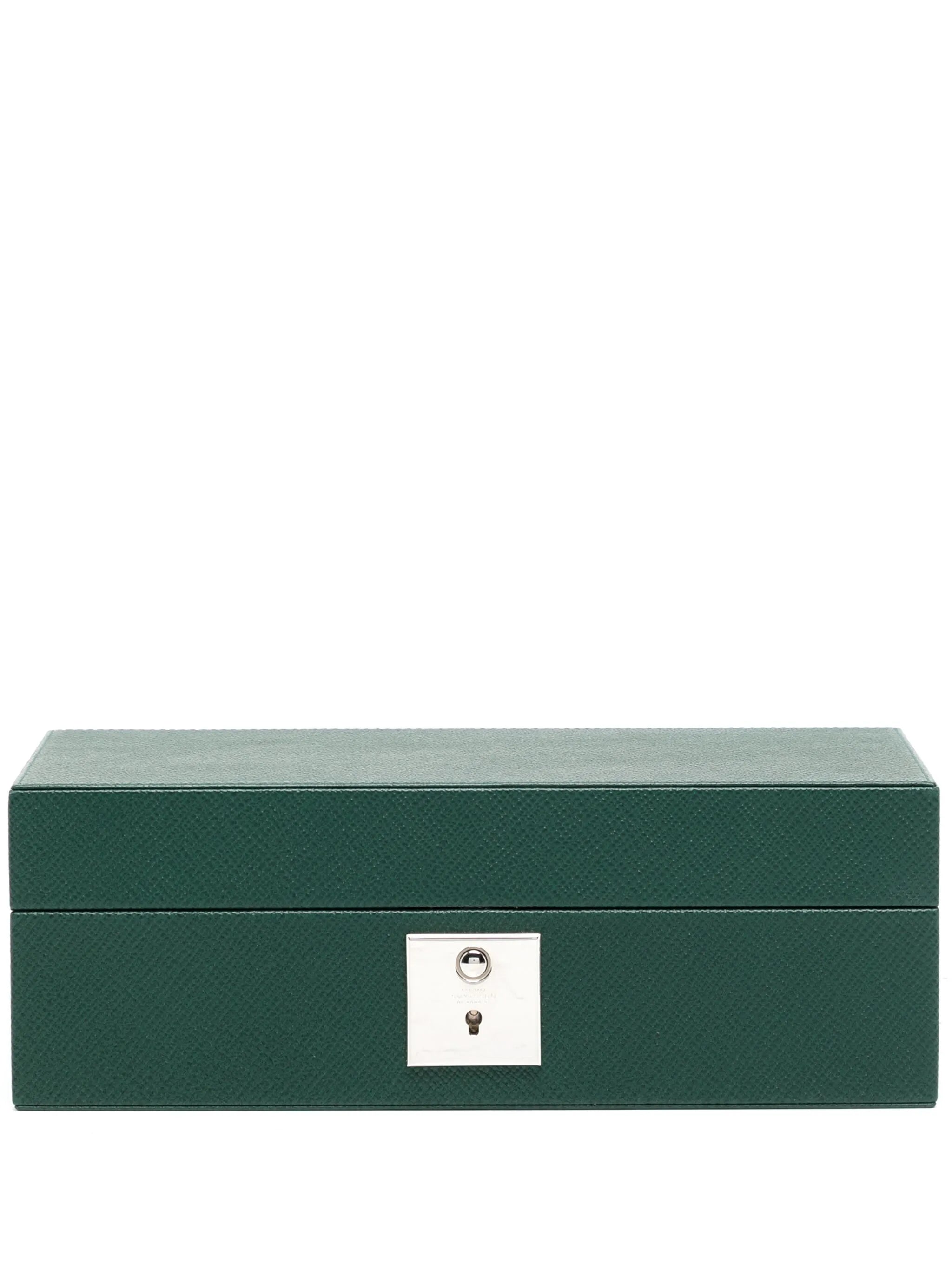 Panama leather watch box