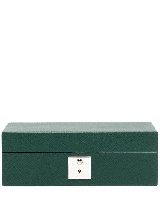 Panama leather watch box