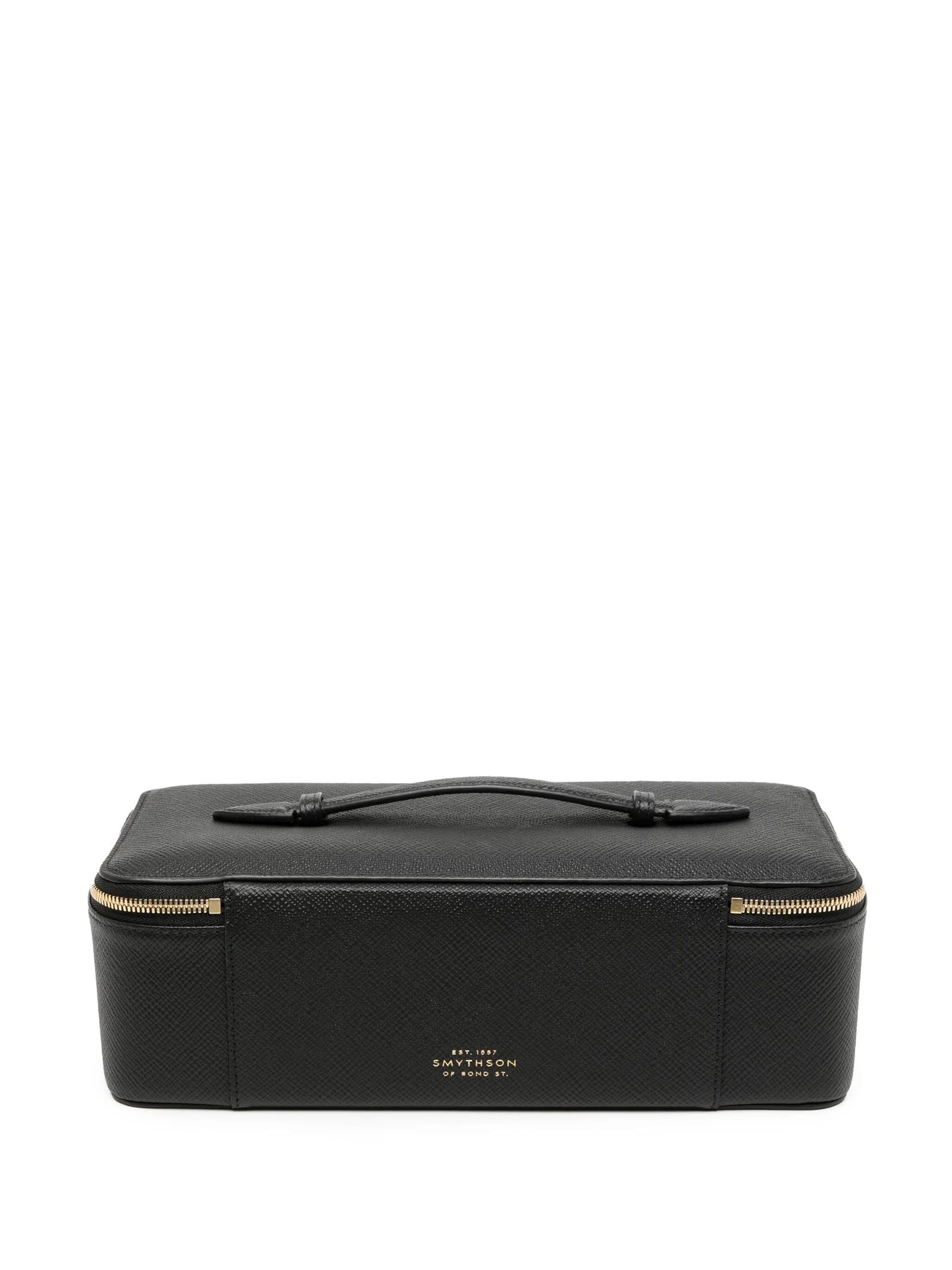 Panama leather jewellery travel case