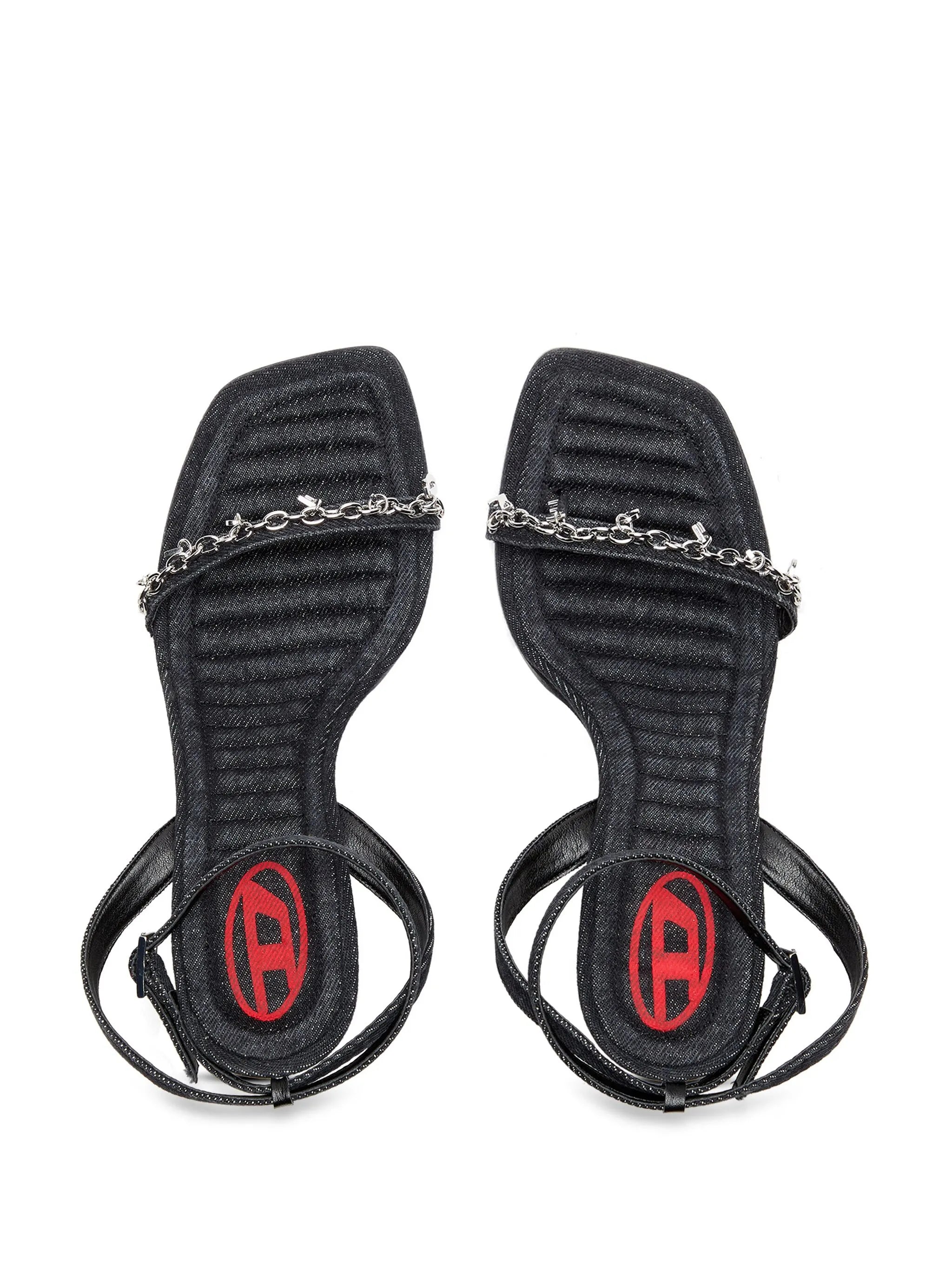 D-Vina 90mm denim sandals