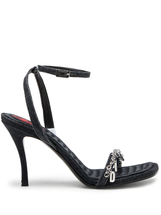 D-Vina 90mm denim sandals