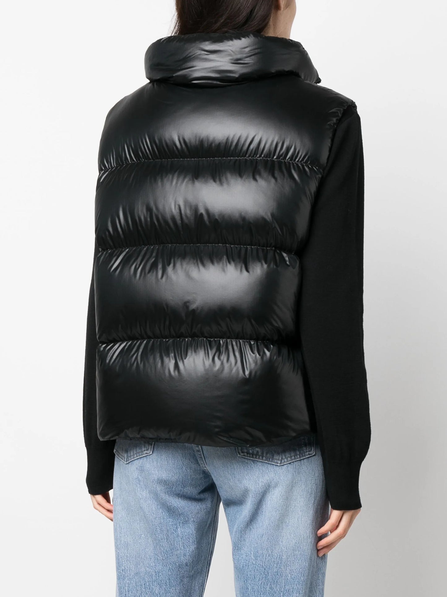 Cypress logo-patch puffer vest