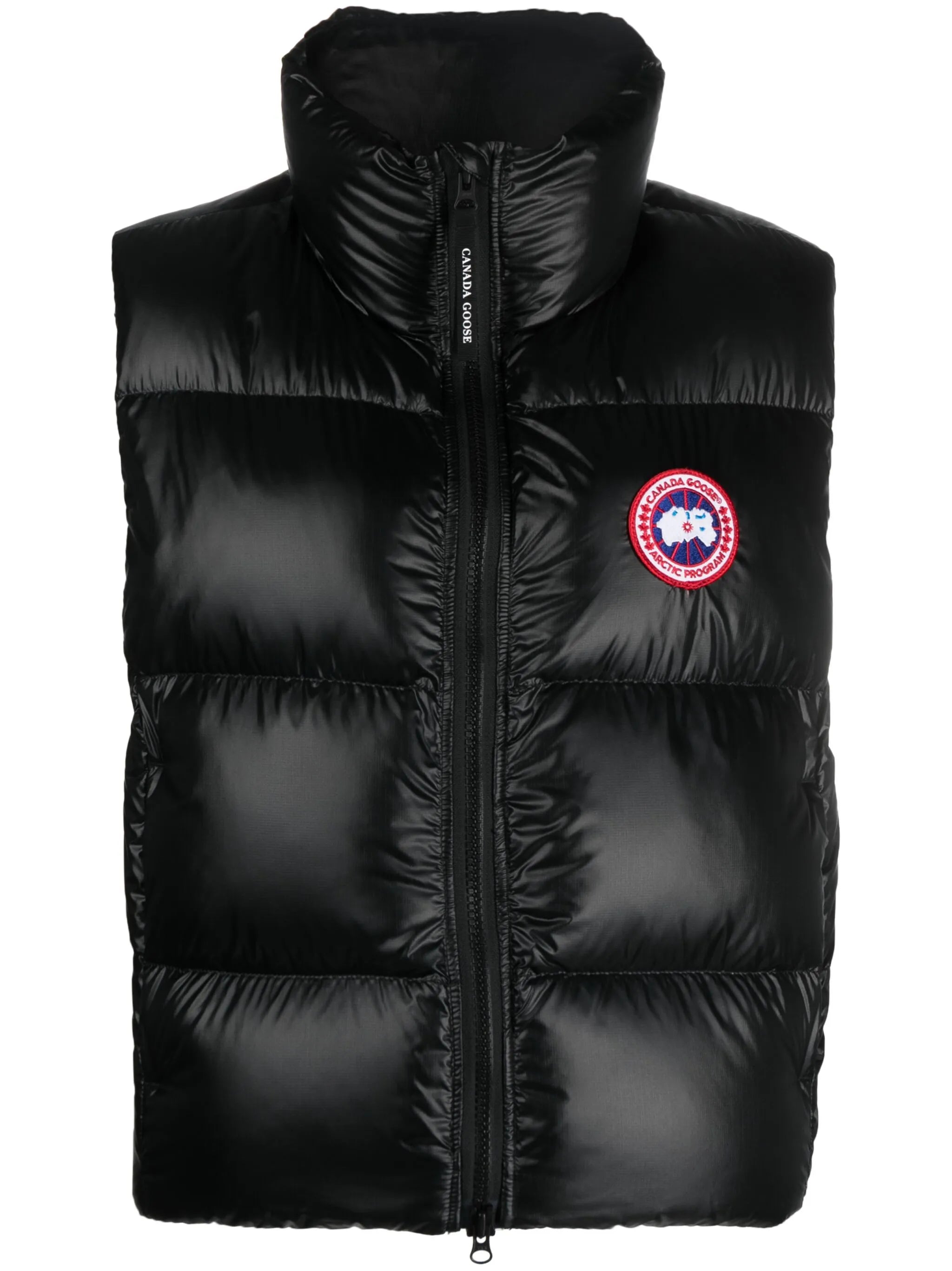Cypress logo-patch puffer vest