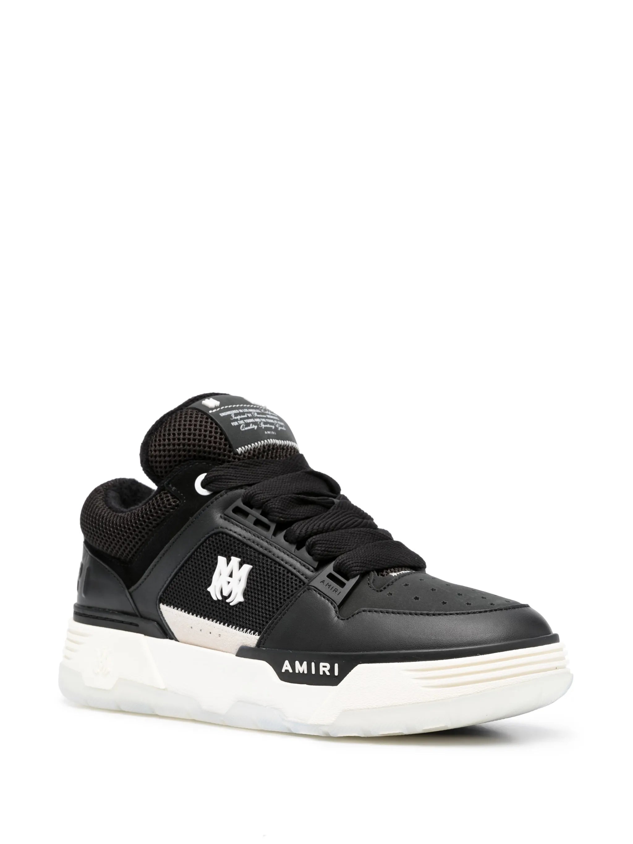 logo-patch lace-up sneakers