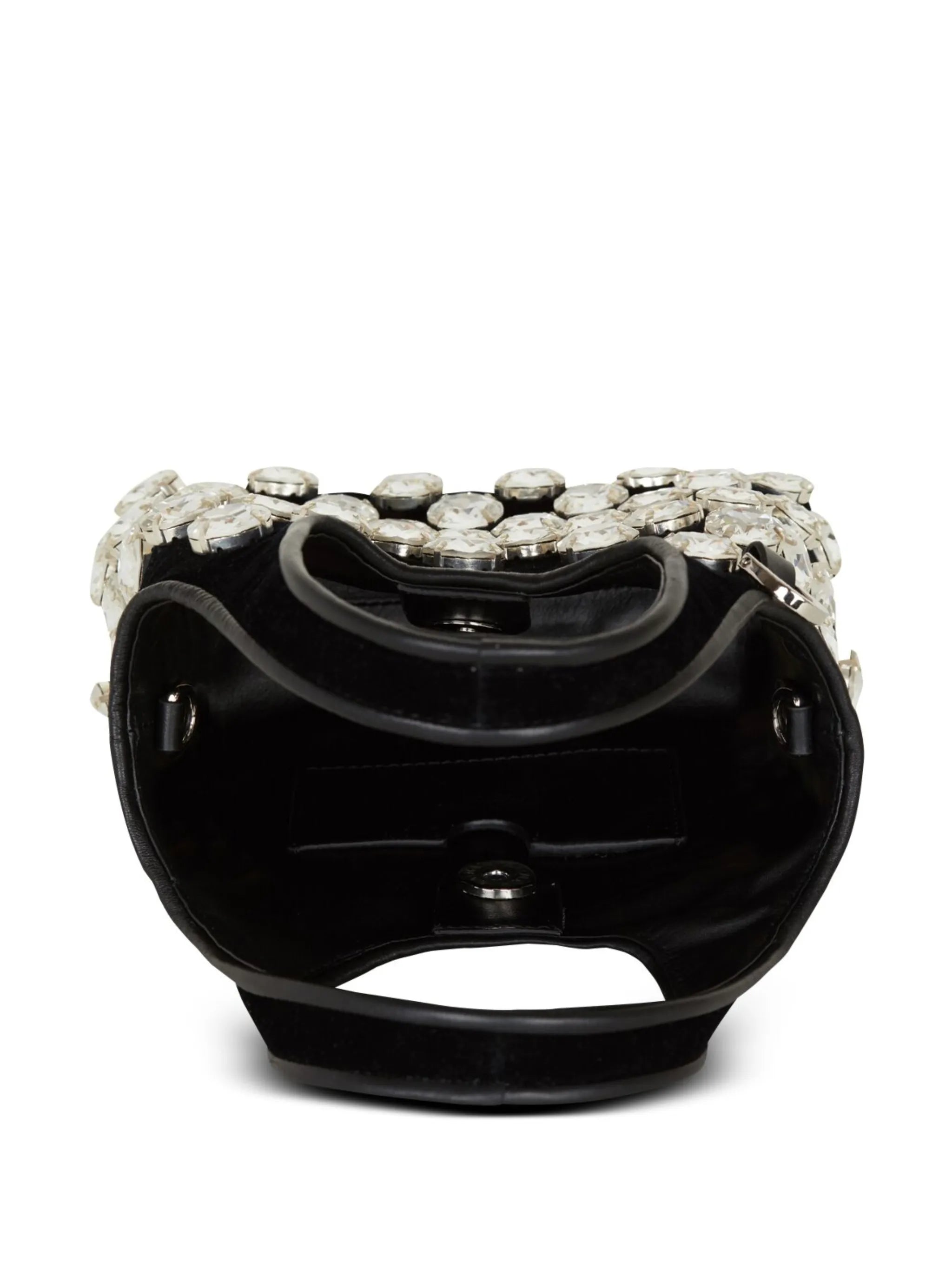 crystal-embellished velvet tote bag