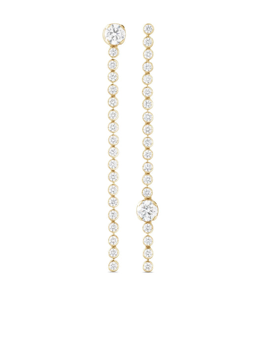18kt recycled yellow gold Ciel De Diamant diamond earrings