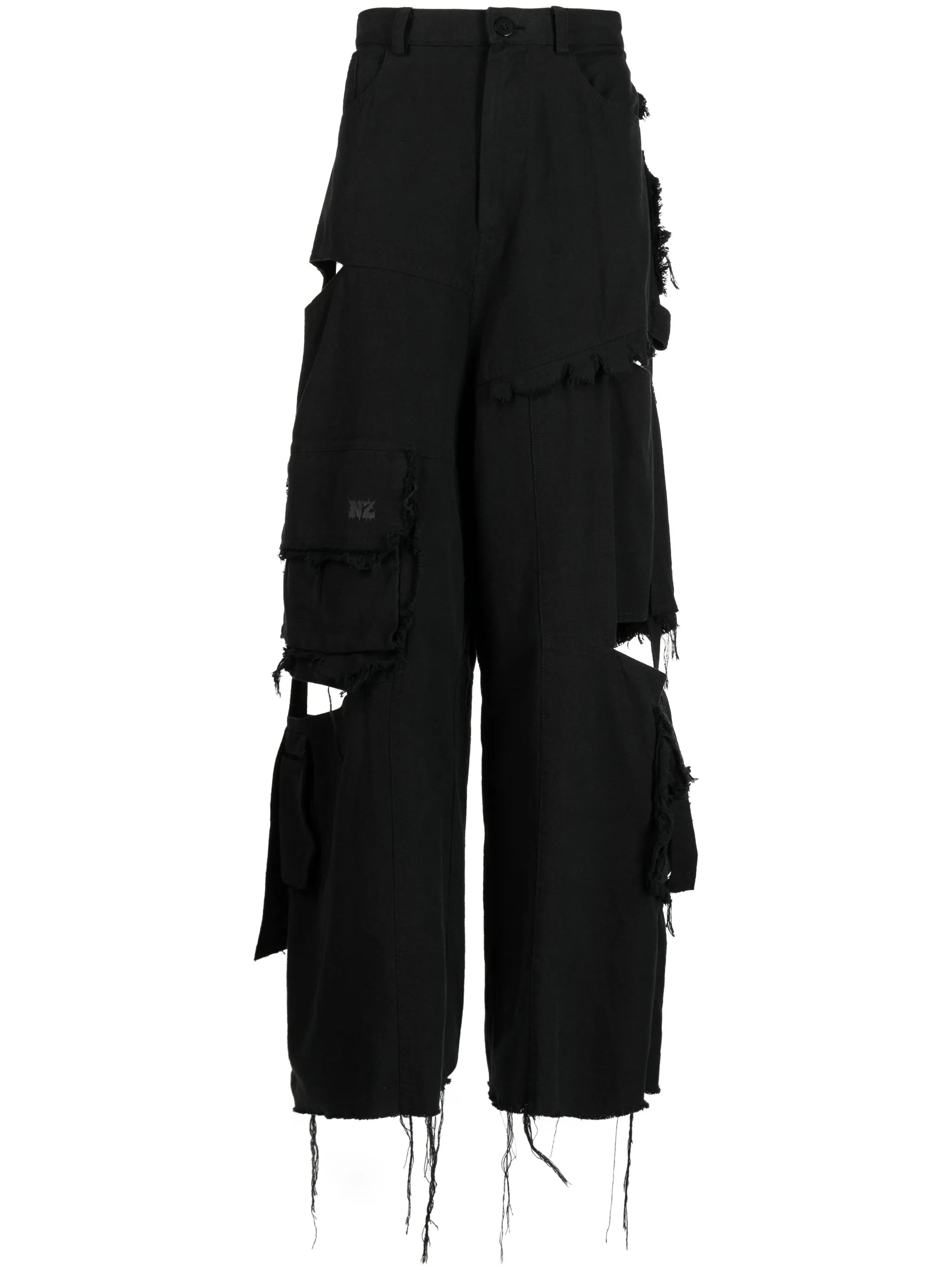 cut-out cargo jeans
