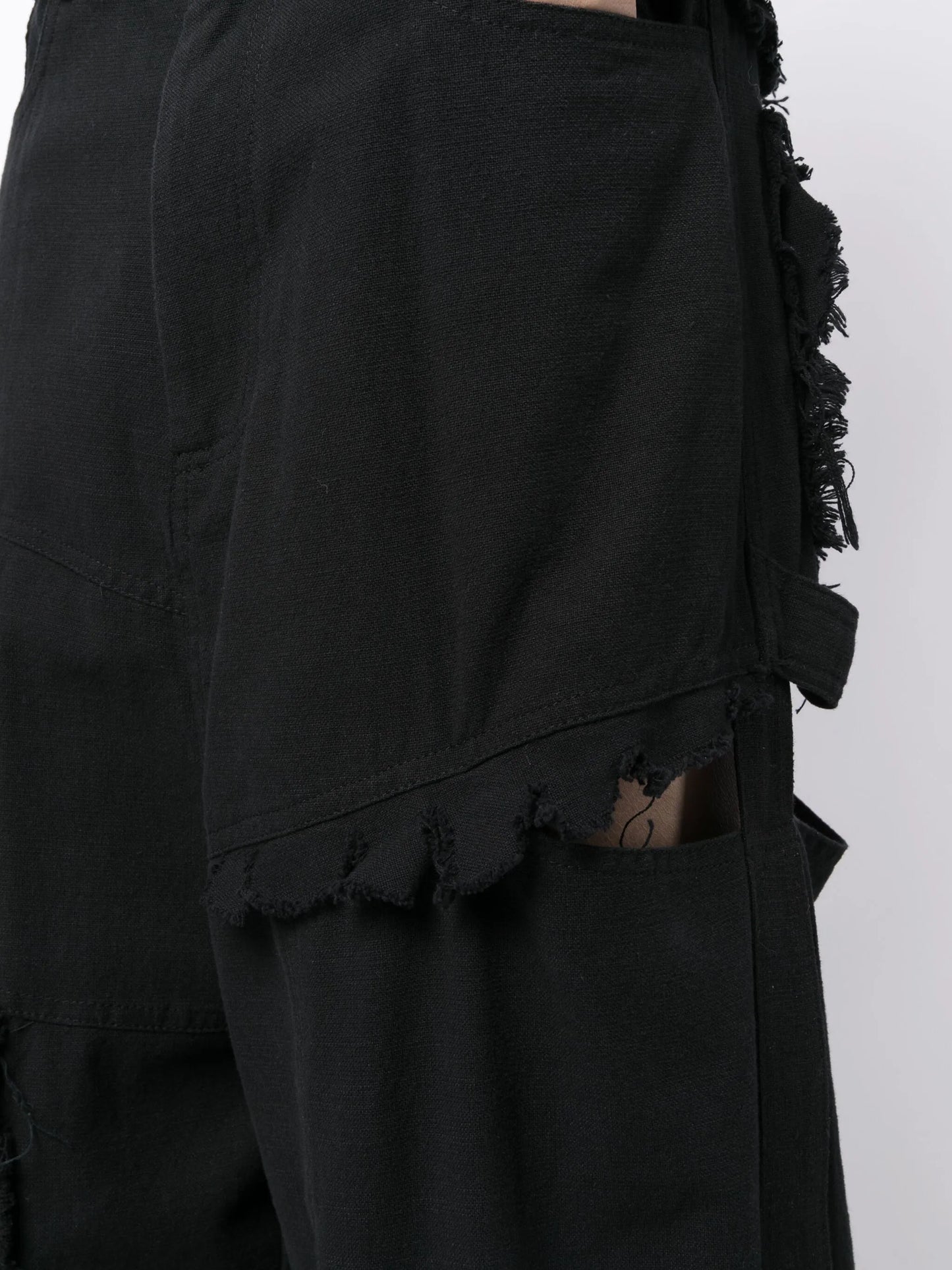 cut-out cargo jeans
