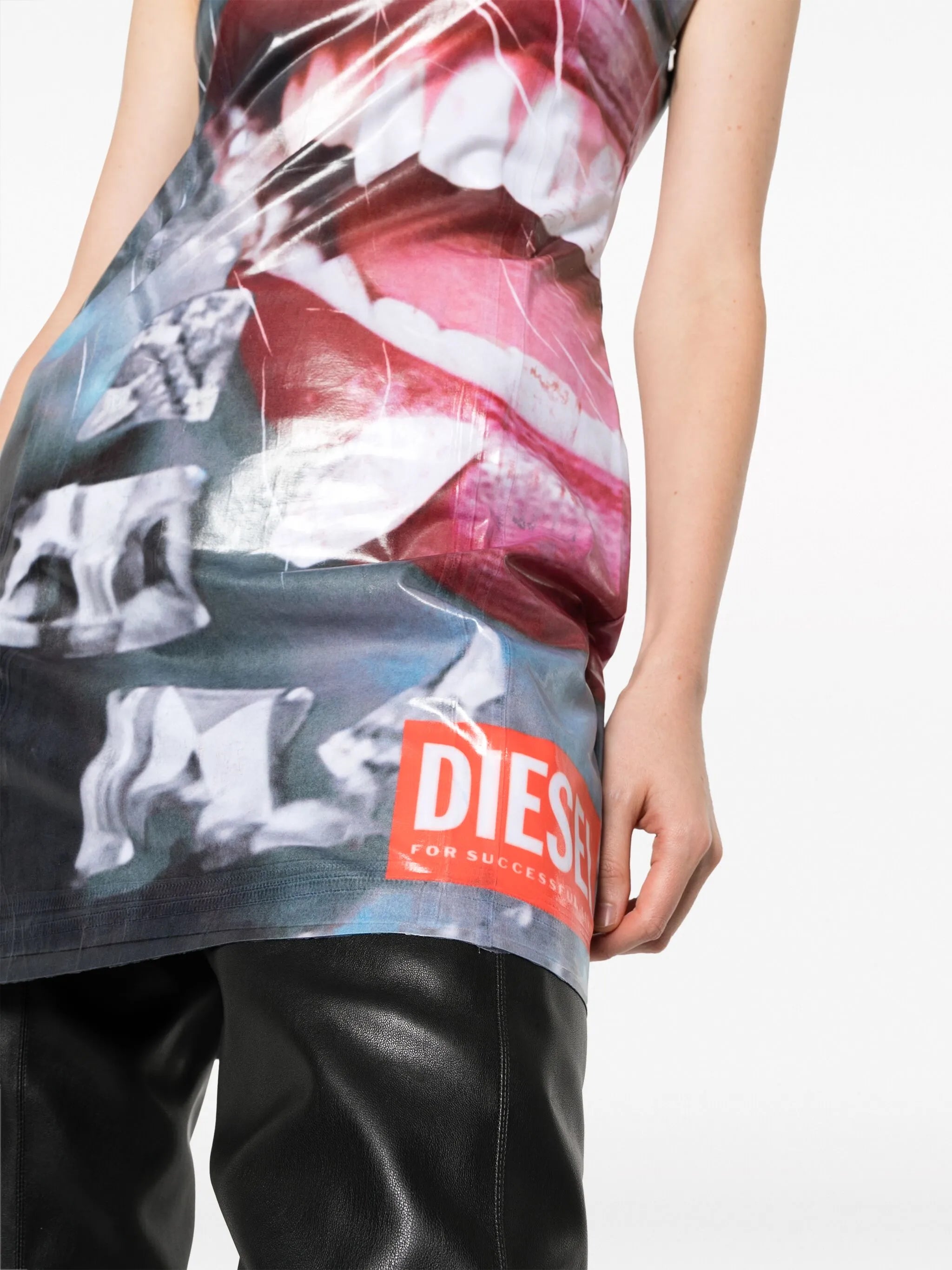 D-Faces graphic-print minidress
