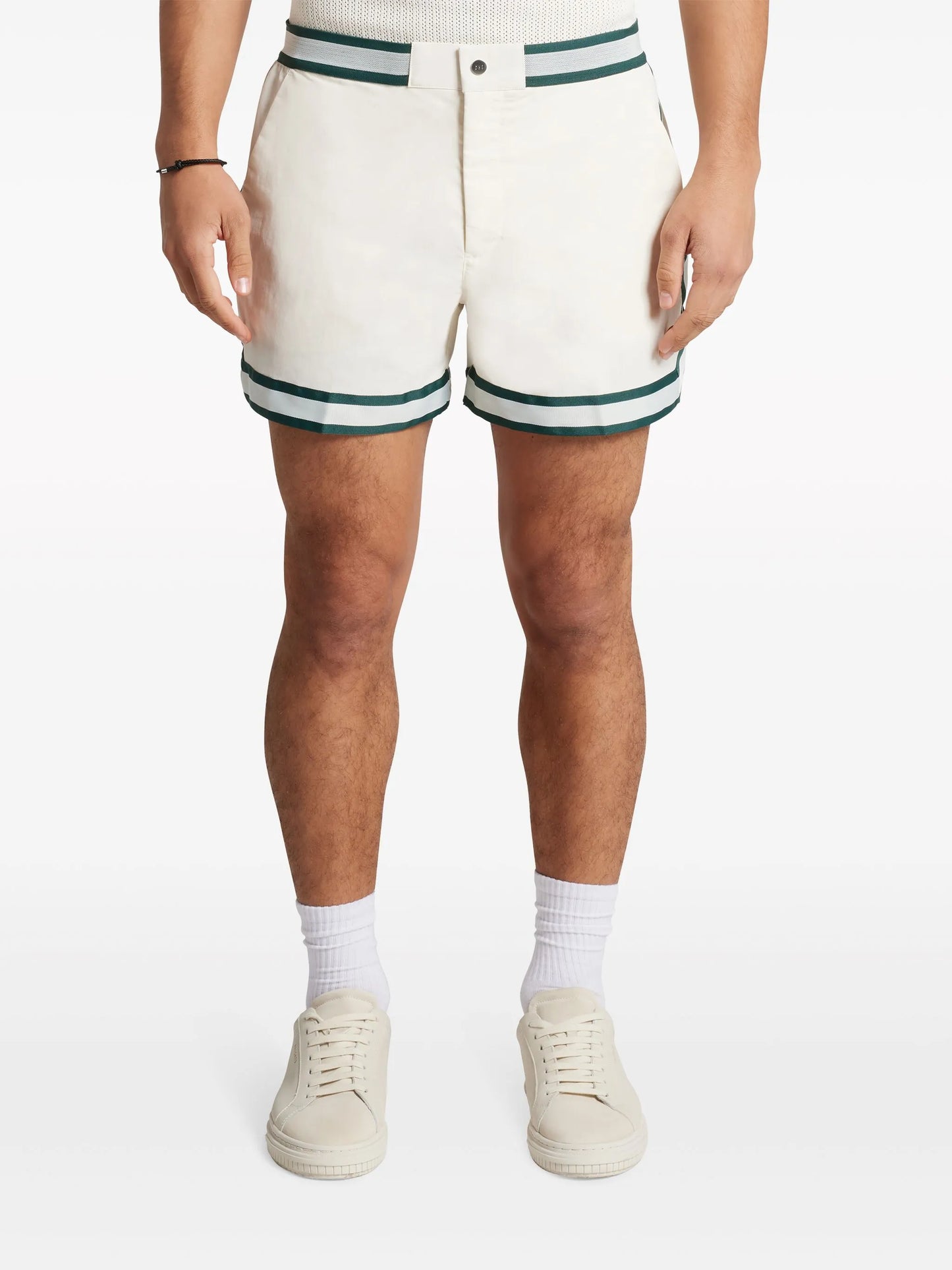 Baller striped swim shorts