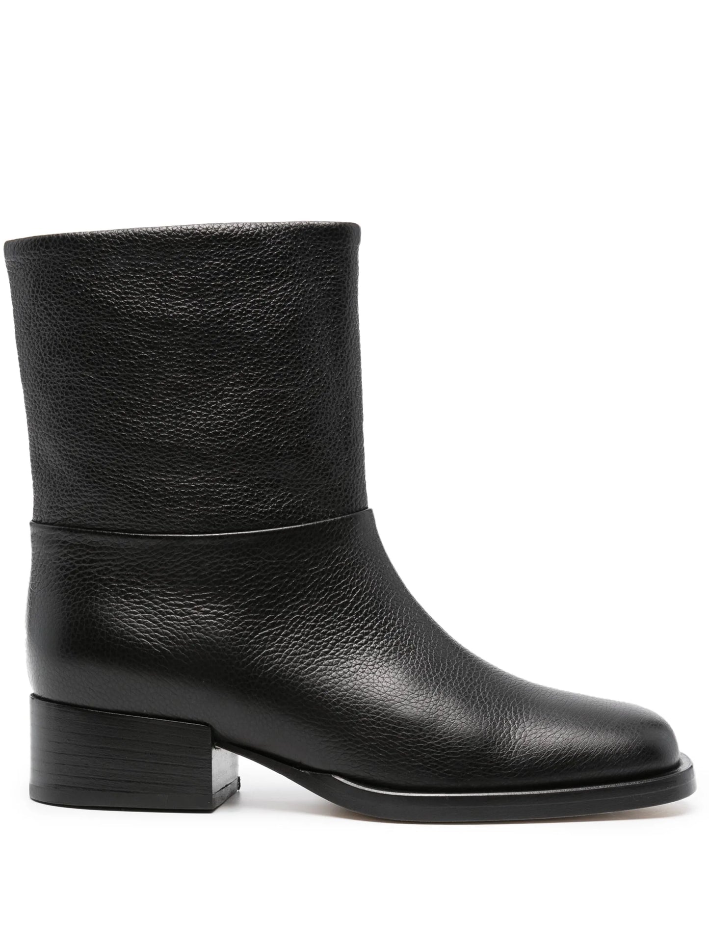 square-toe ankle boots