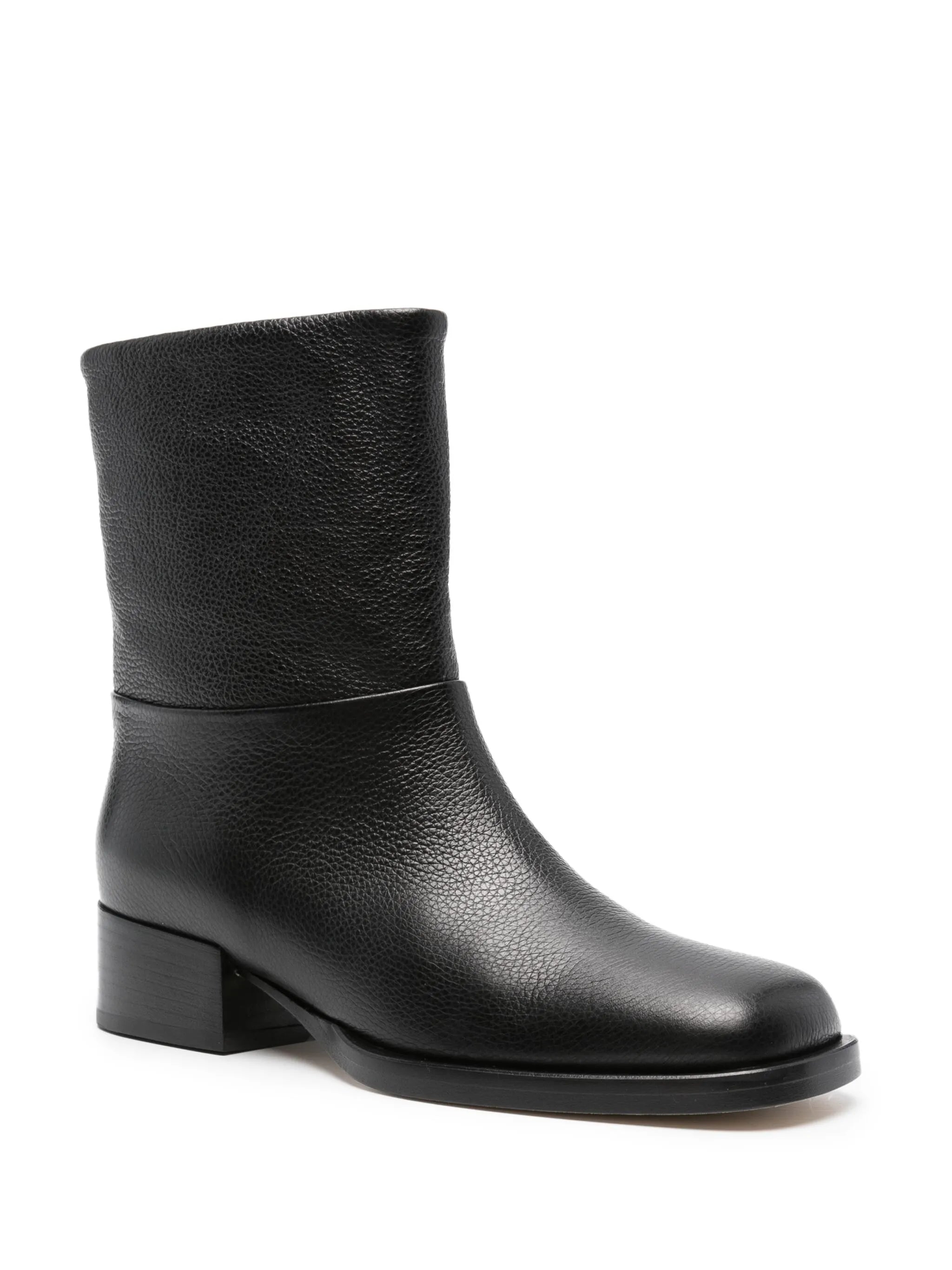 square-toe ankle boots