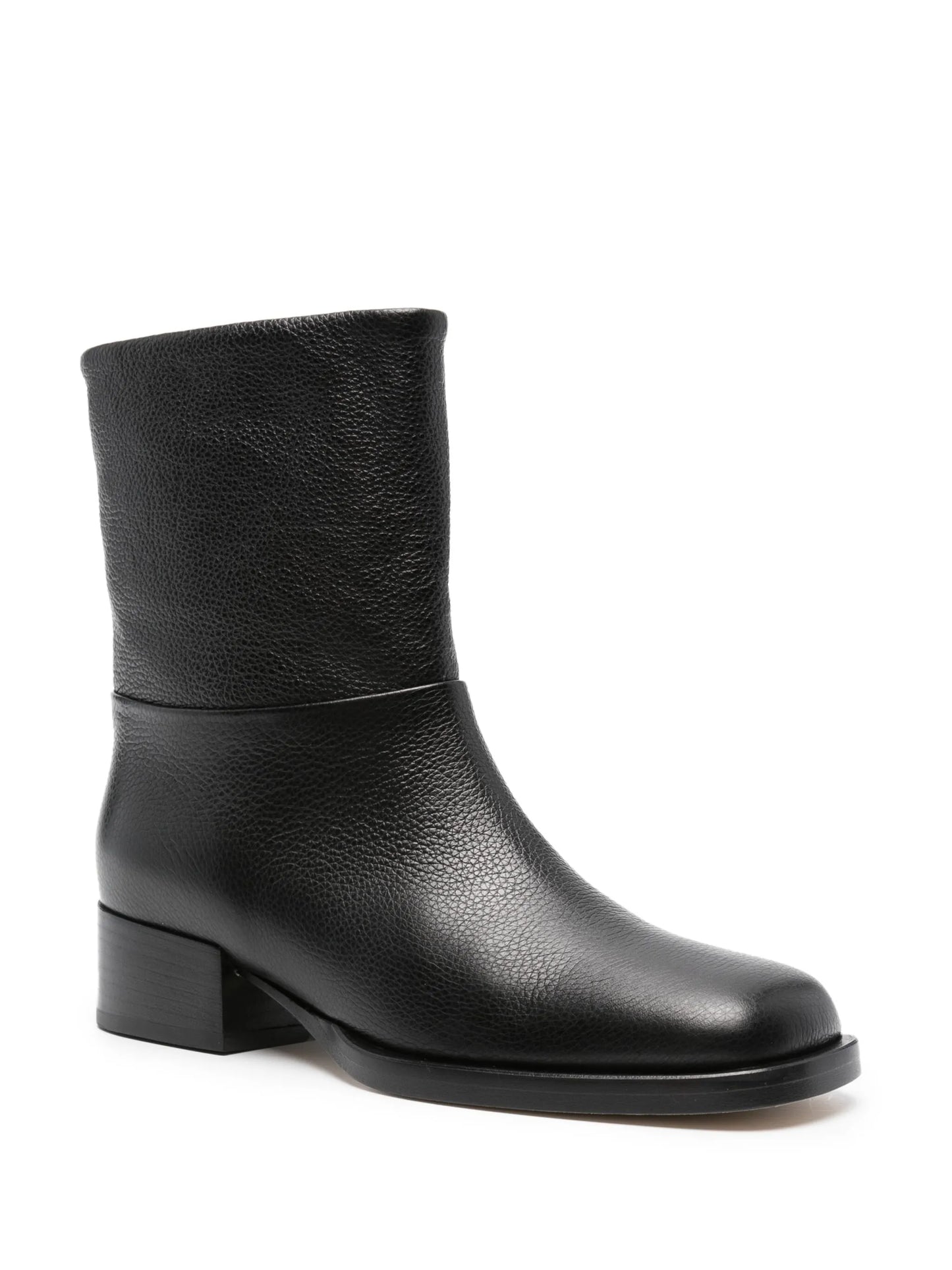 square-toe ankle boots