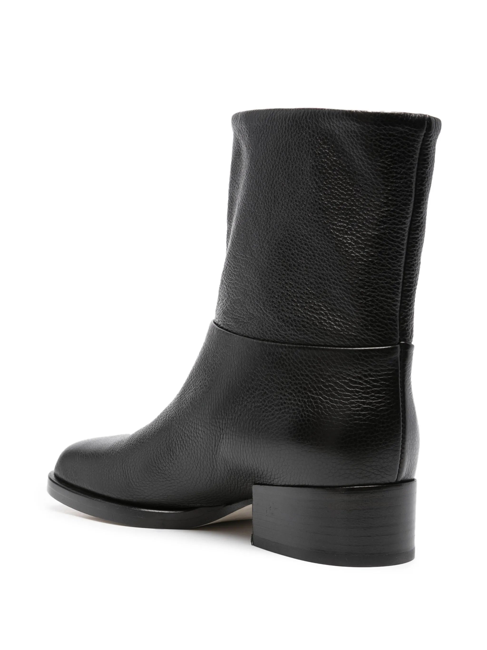 square-toe ankle boots