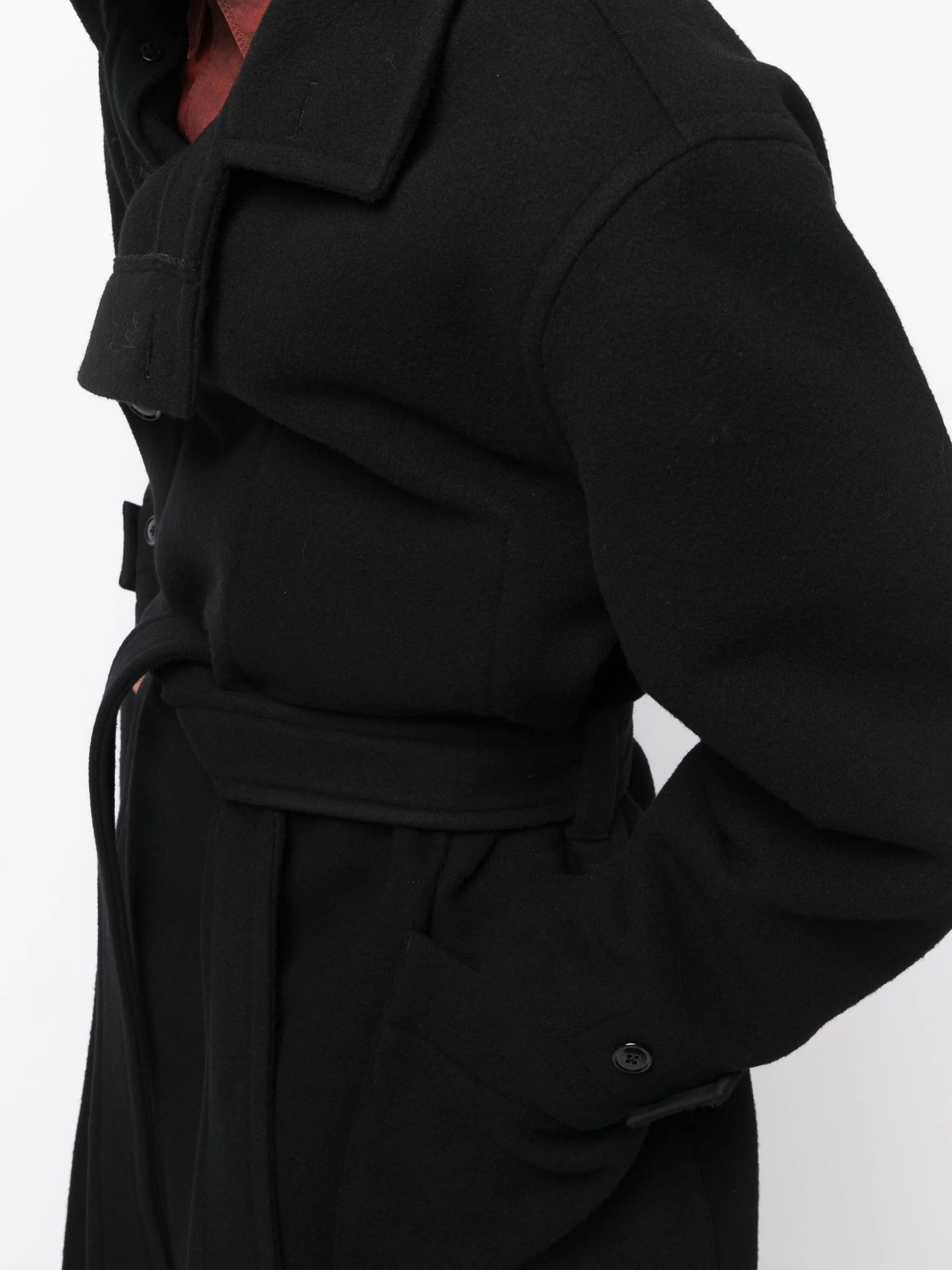 wrap coat in wool