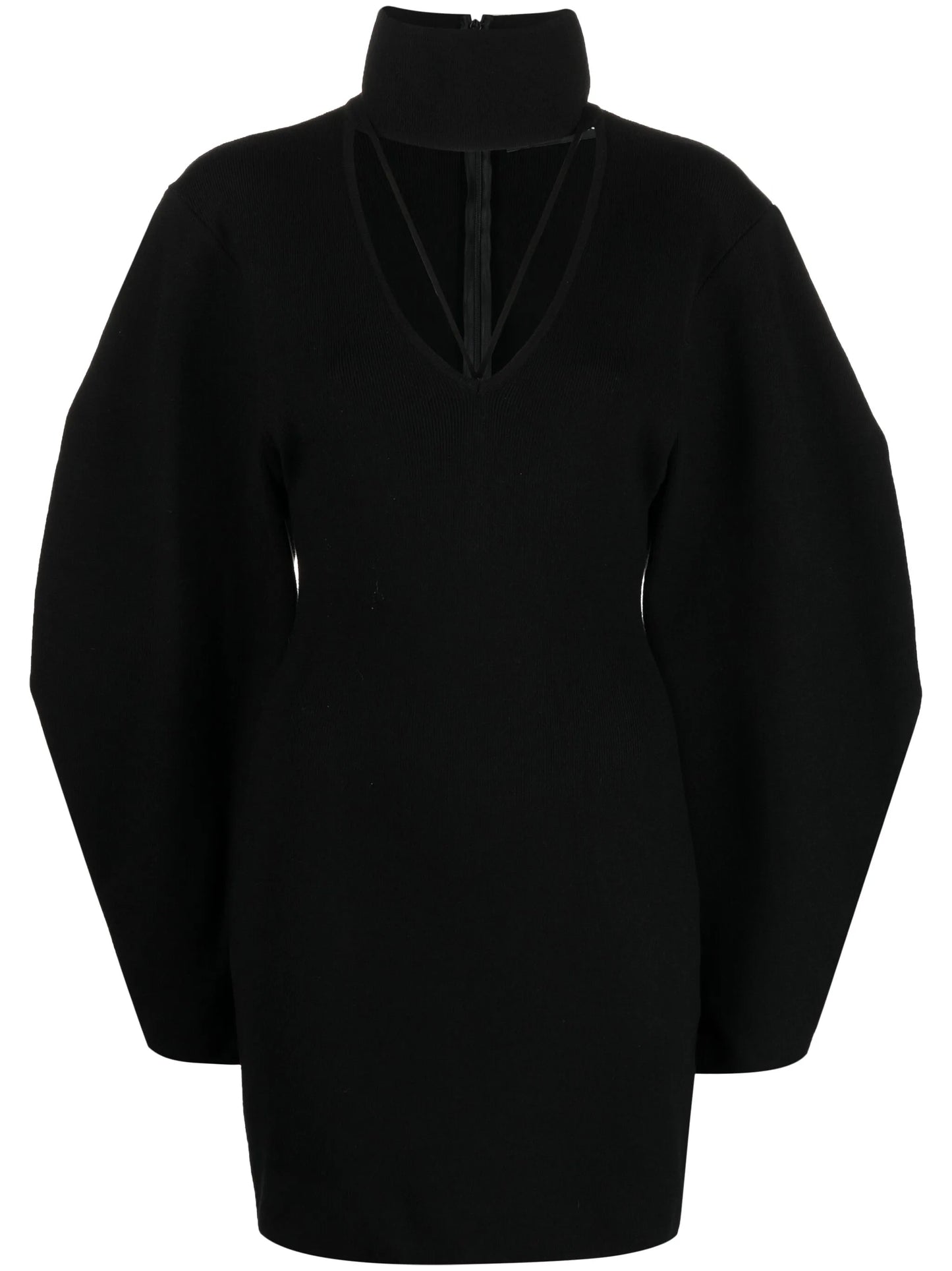 cut-out wide-sleeve dress