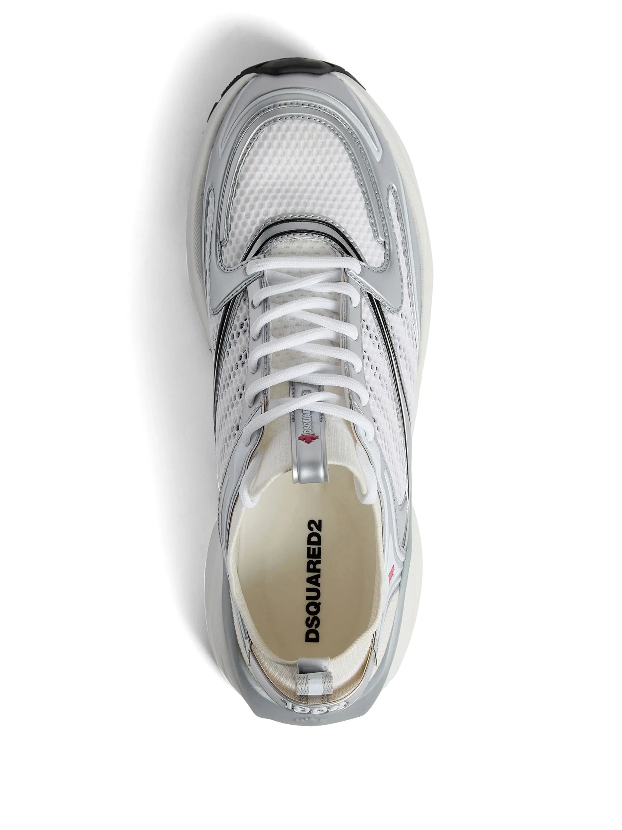 Dash panelled mesh sneakers