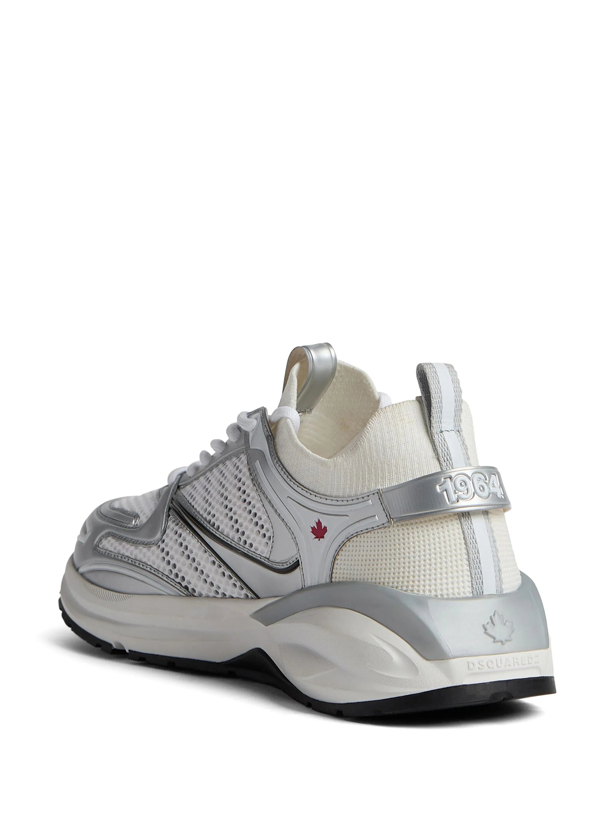 Dash panelled mesh sneakers