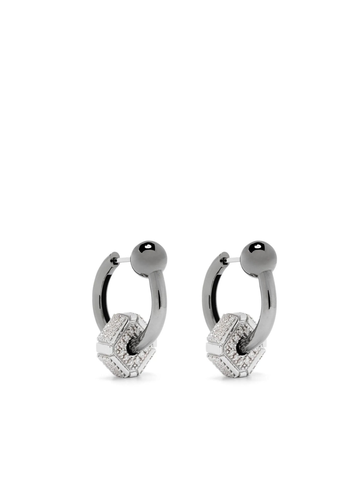 18kt gold mini hoop earrings