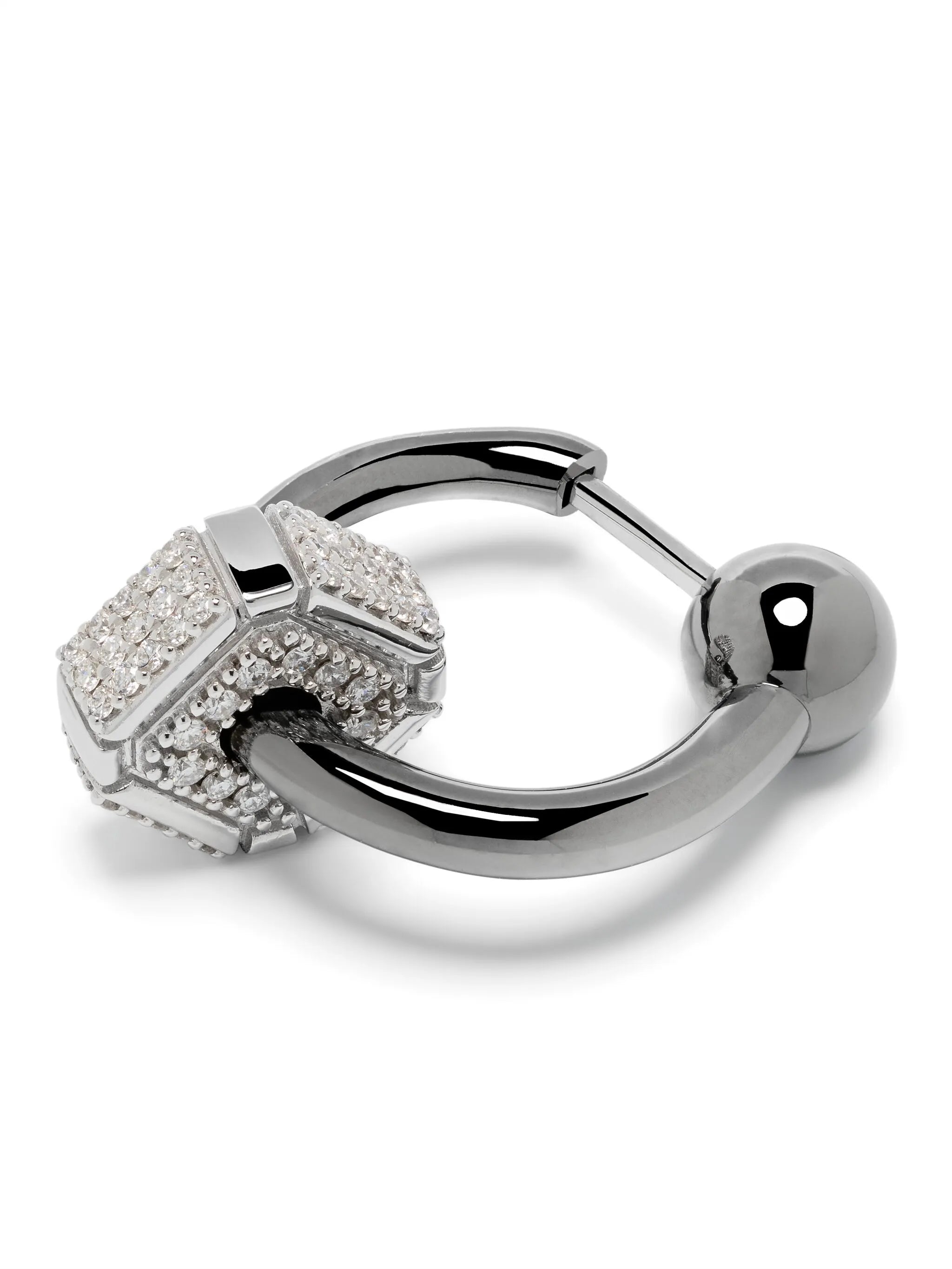 18kt gold mini hoop earrings