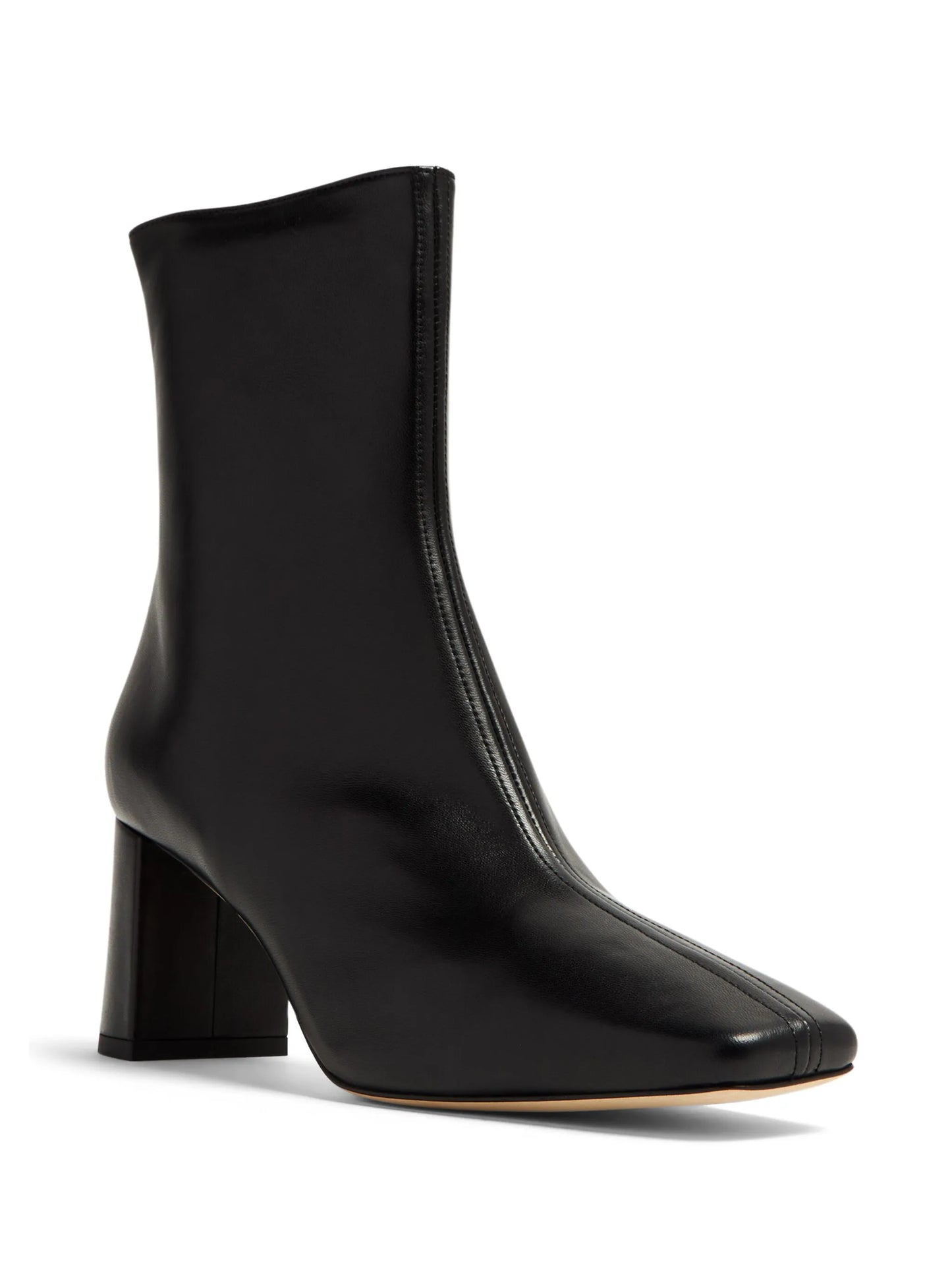 Cube 70mm leather ankle boots